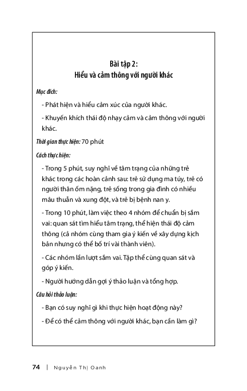kỹ năng sống cho tuổi vị thành niên