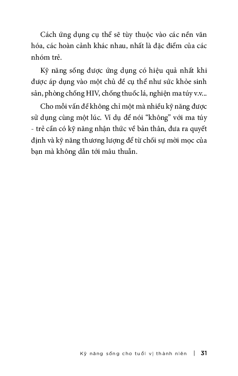 kỹ năng sống cho tuổi vị thành niên