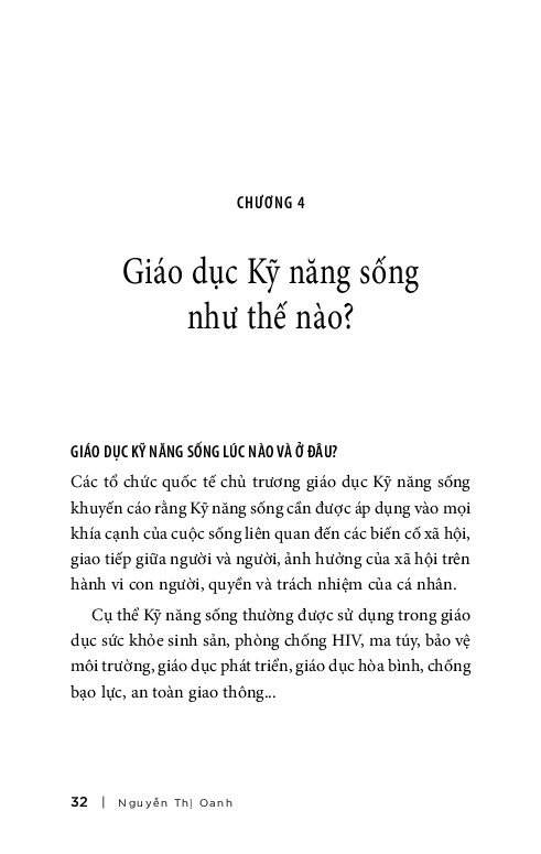 kỹ năng sống cho tuổi vị thành niên