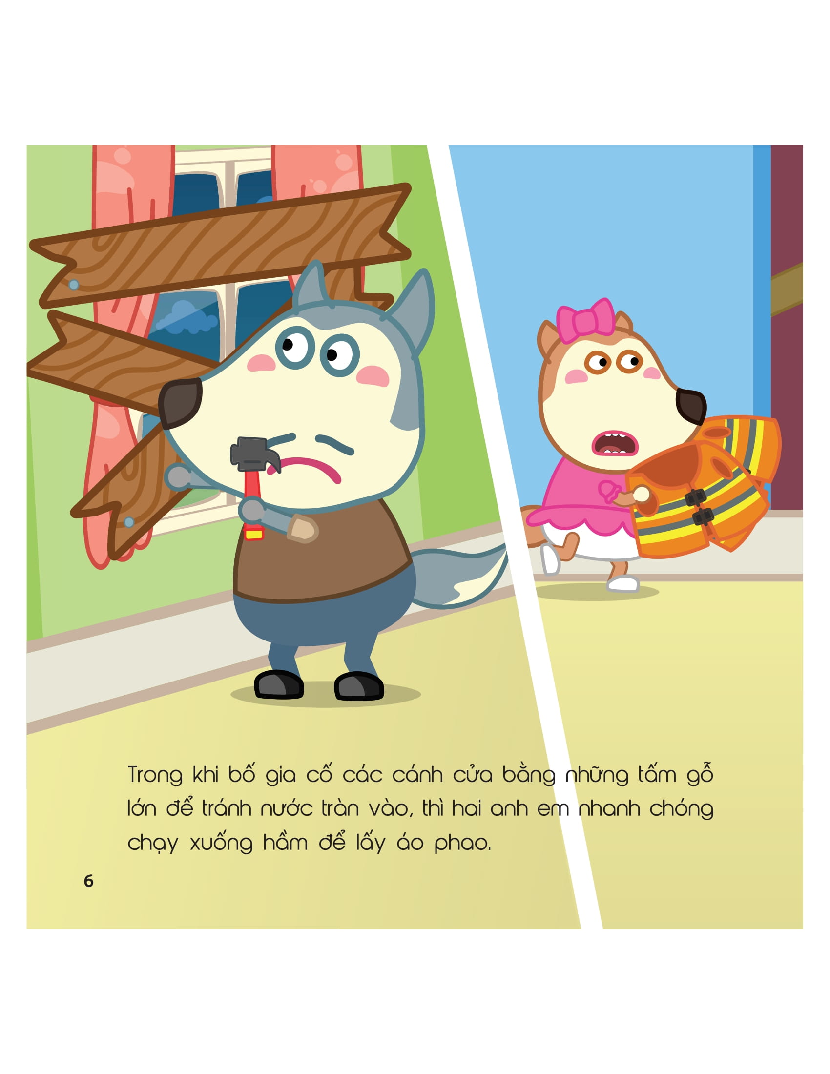 kỹ năng sống - cùng wolfoo rèn kỹ năng an toàn - khi xảy ra lũ lụt