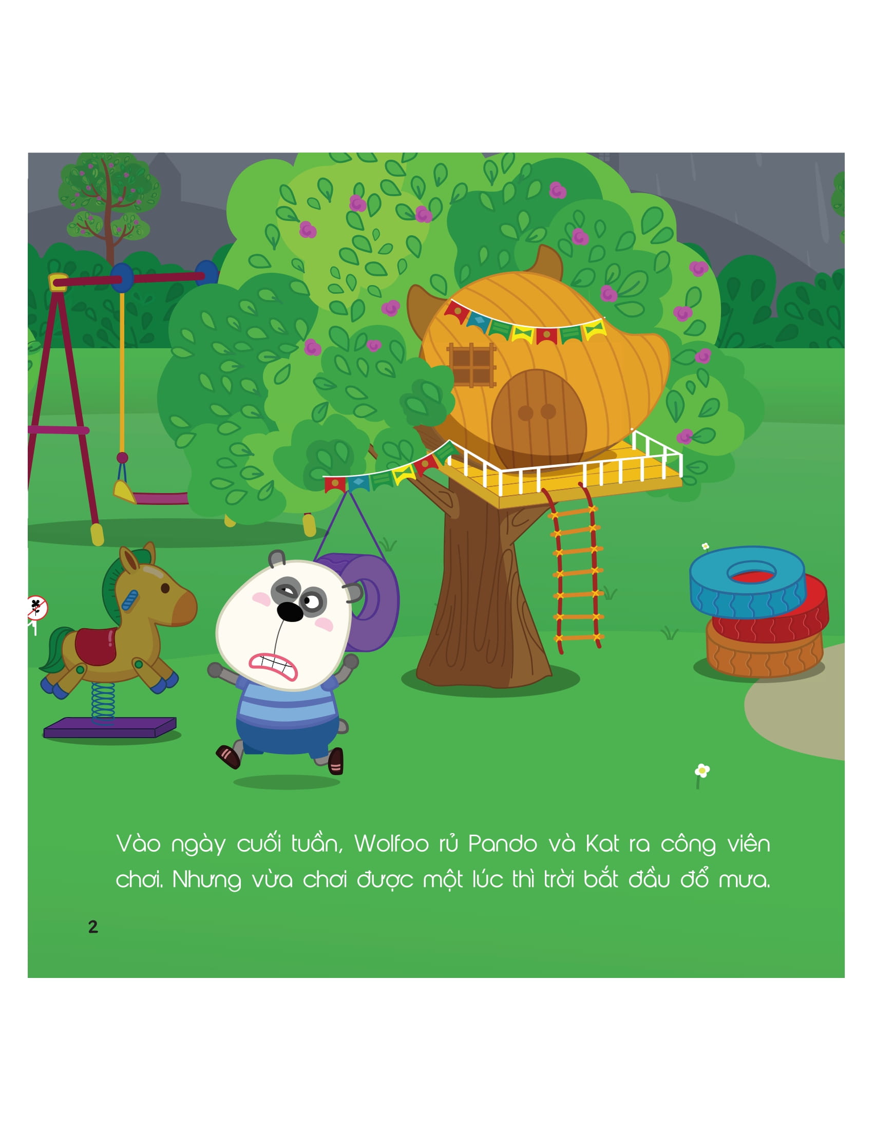 kỹ năng sống - cùng wolfoo rèn kỹ năng an toàn - khi xảy ra mưa bão