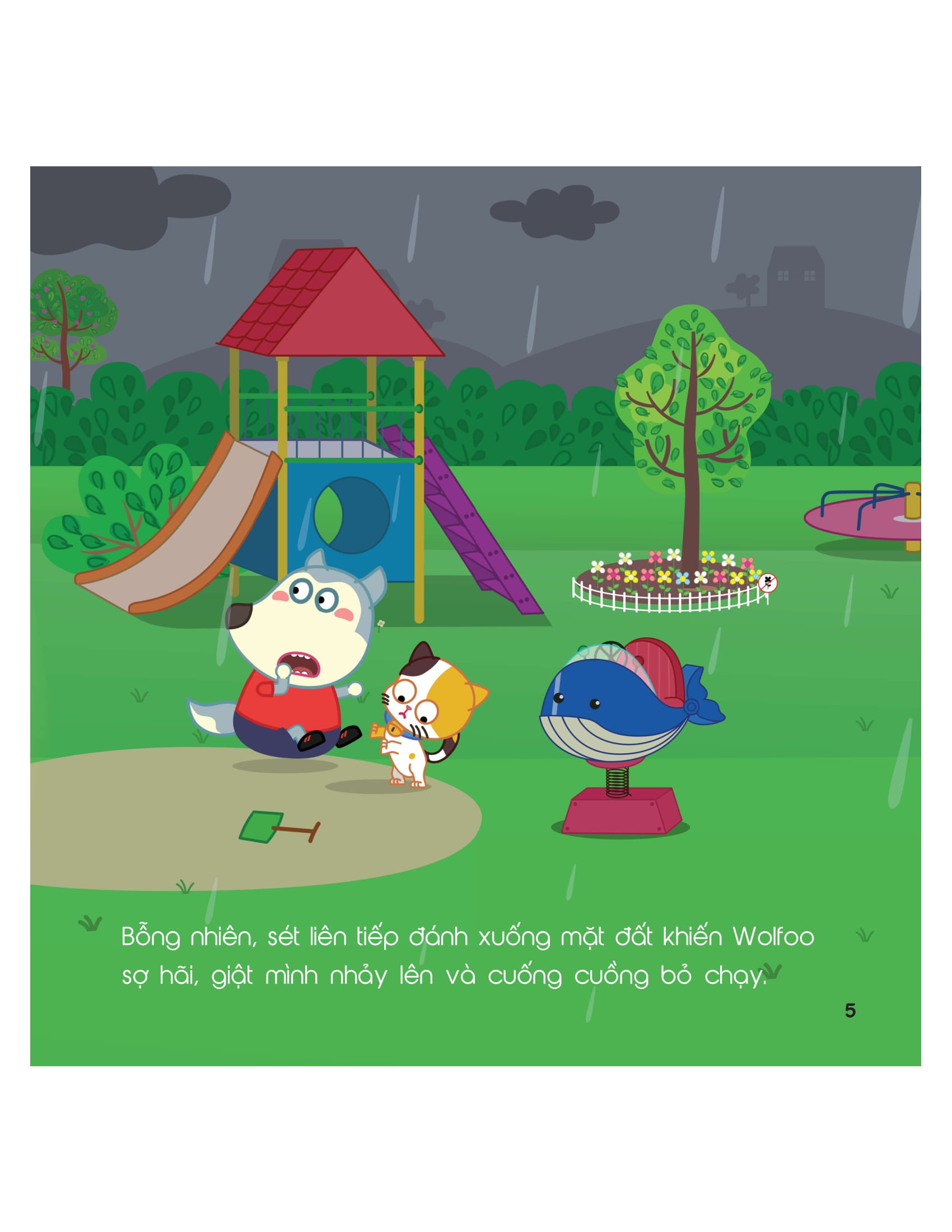 kỹ năng sống - cùng wolfoo rèn kỹ năng an toàn - khi xảy ra mưa bão