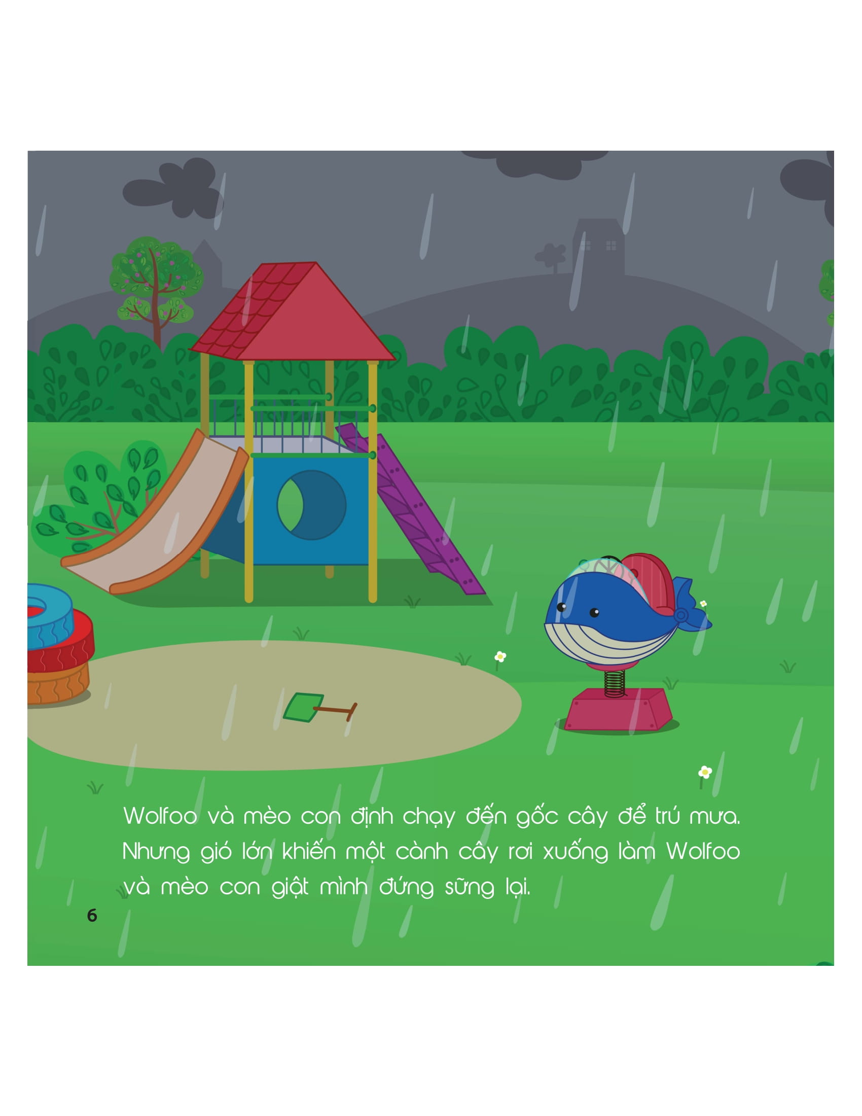 kỹ năng sống - cùng wolfoo rèn kỹ năng an toàn - khi xảy ra mưa bão