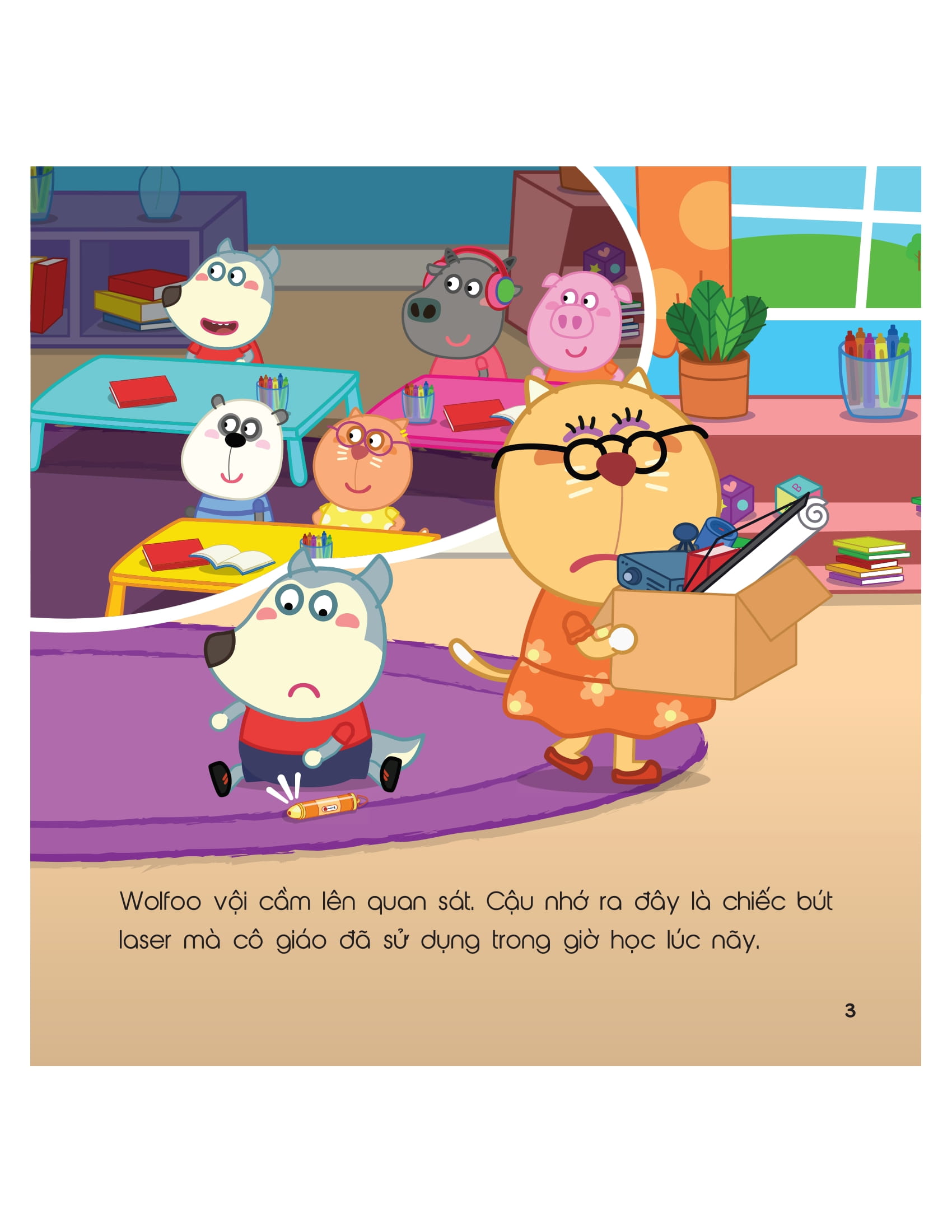 kỹ năng sống - cùng wolfoo rèn kỹ năng an toàn - trong lớp học