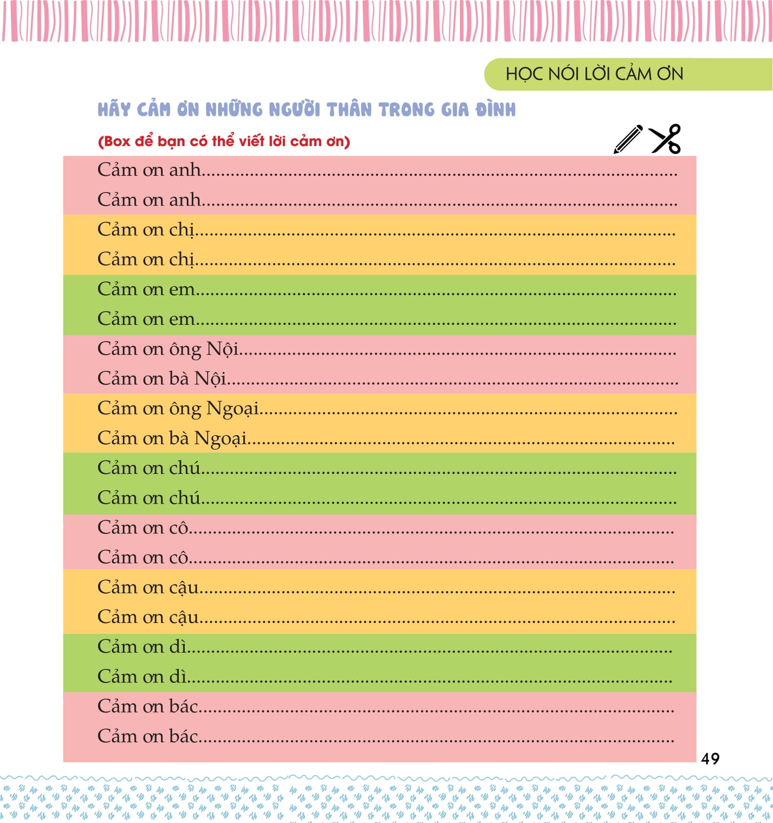kỹ năng sống dành cho học sinh - học nói lời cảm ơn (tái bản)