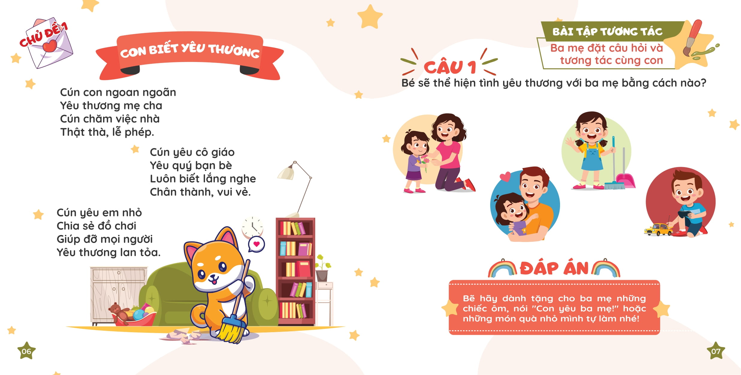 Ky Nang Song Danh Cho Tre Mam Non - Day Be Bai Hoc Dao Duc Va Cam Xuc - Con Biet Yeu Thuong Moi Nguoi