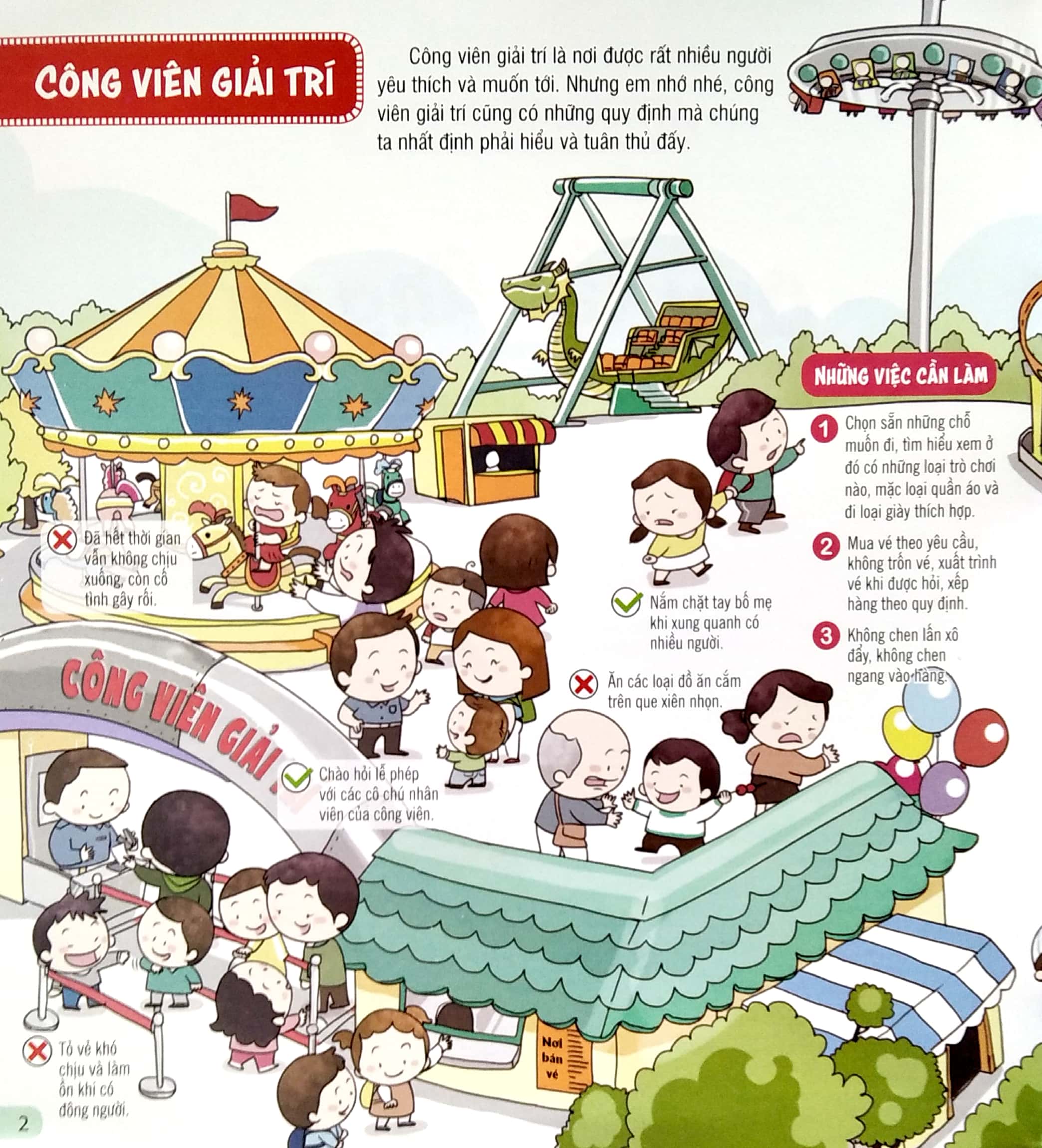 kỹ năng sống đầu đời cho bé - quy tắc ứng xử nơi công cộng