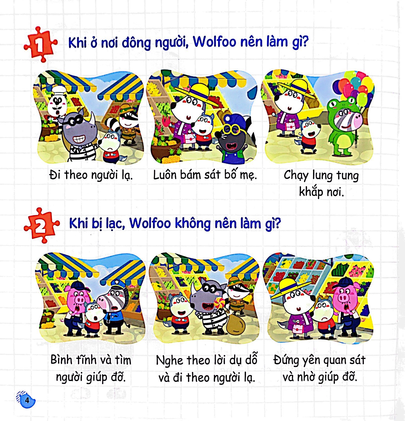 kỹ năng sống - wolfoo học cách bảo vệ bản thân