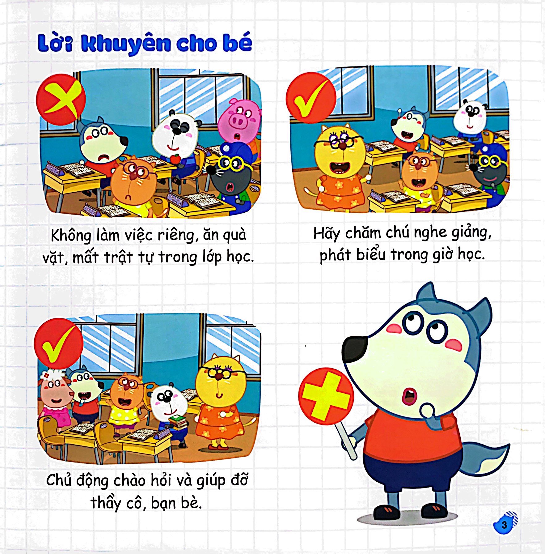 kỹ năng sống - wolfoo học cách giải quyết vấn đề