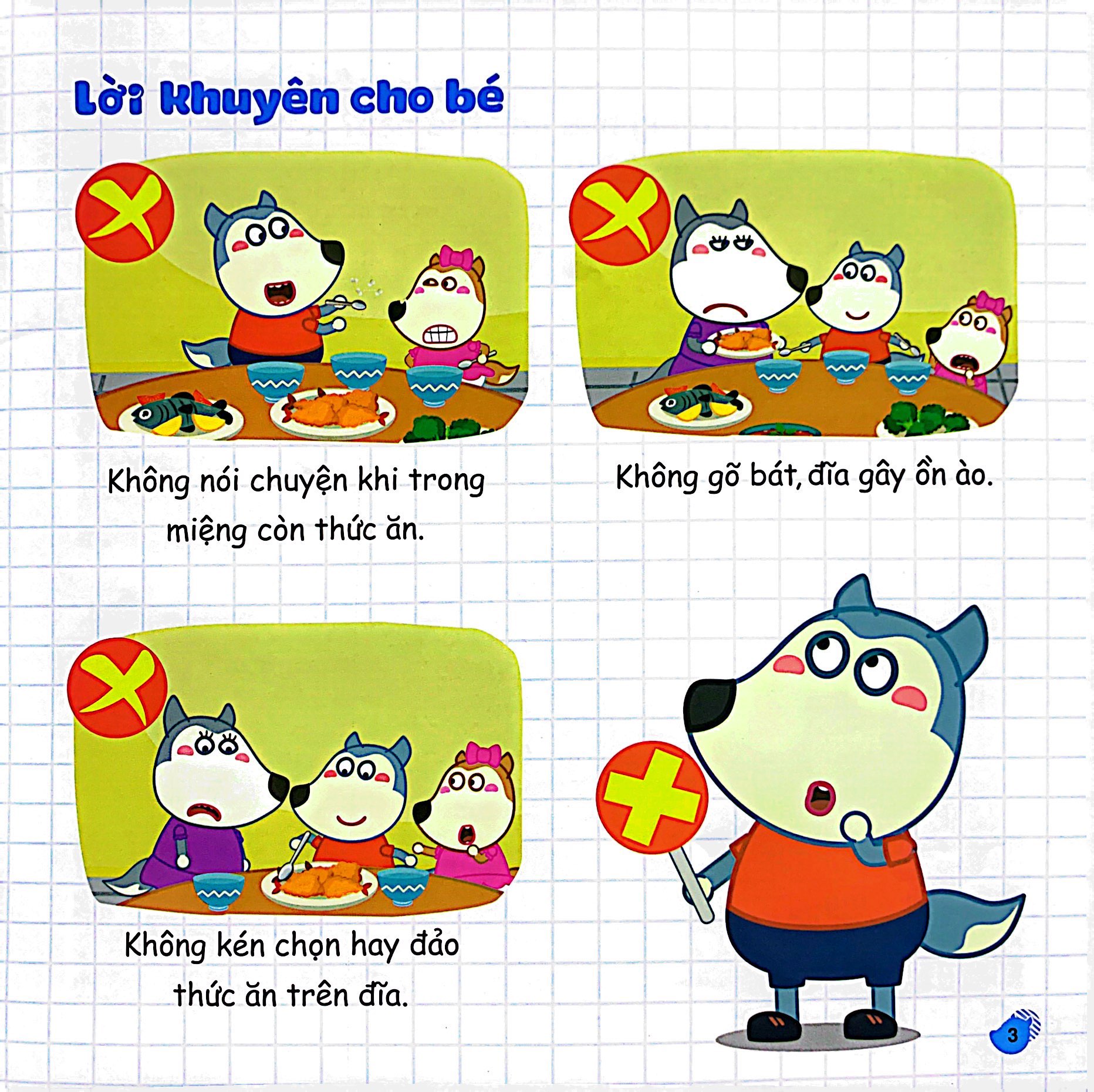 kỹ năng sống - wolfoo học cách giao tiếp ứng xử