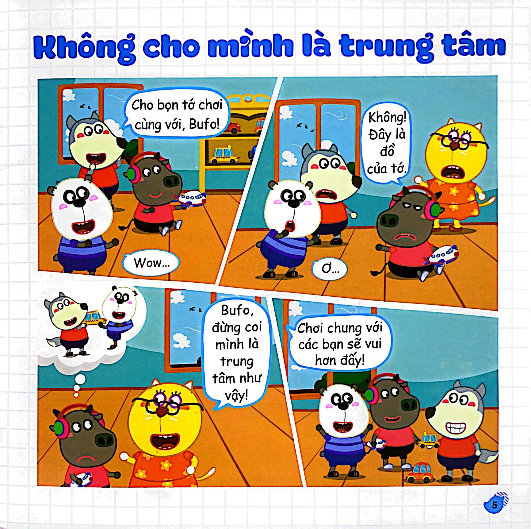 kỹ năng sống - wolfoo học cách giao tiếp ứng xử