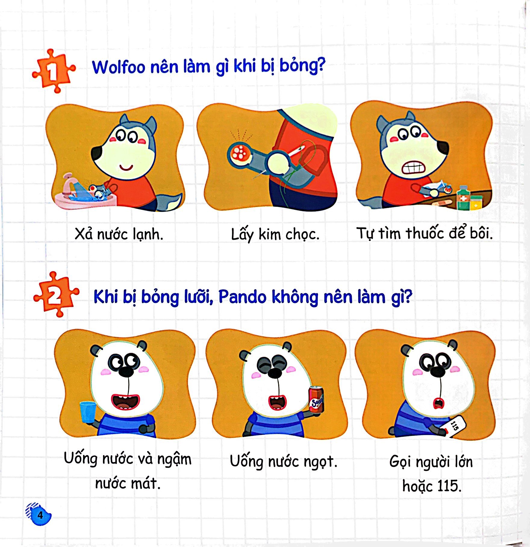 kỹ năng sống - wolfoo học cách giữ an toàn