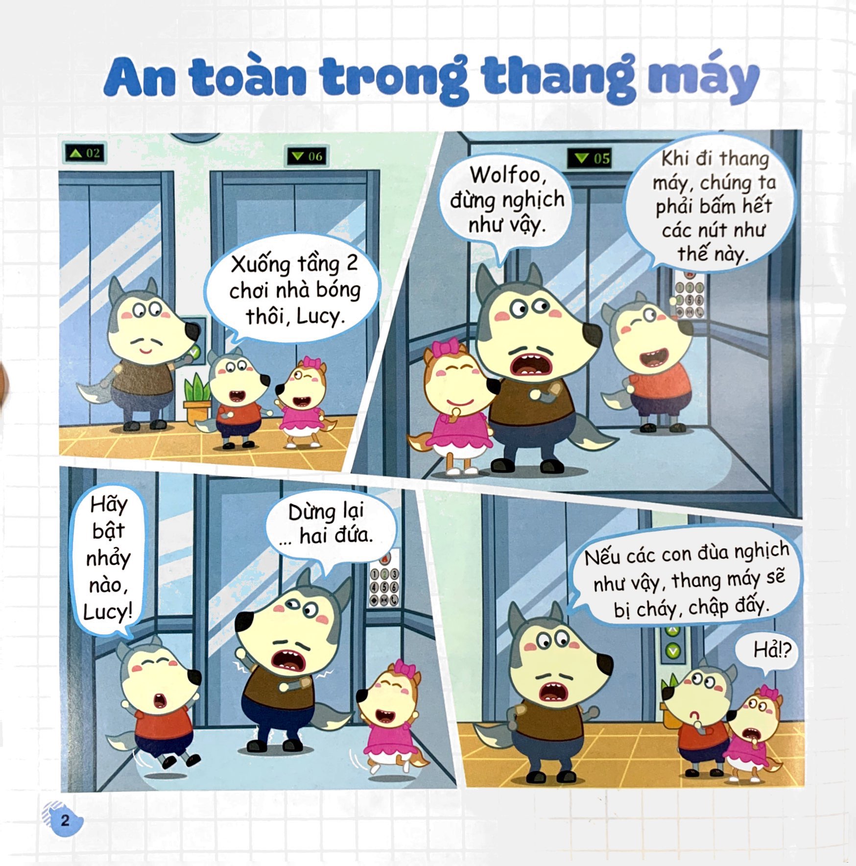 kỹ năng sống - wolfoo học cách tự thoát hiểm