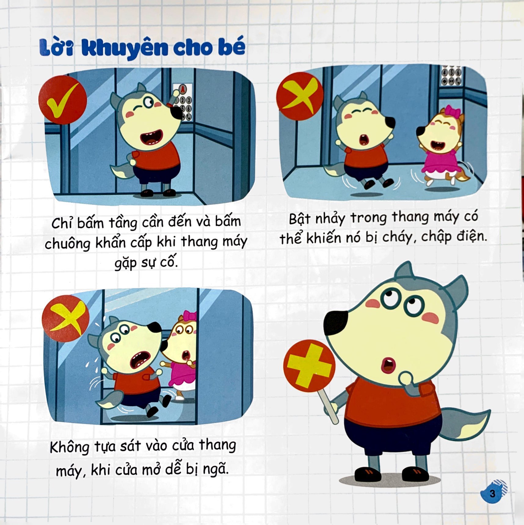 kỹ năng sống - wolfoo học cách tự thoát hiểm