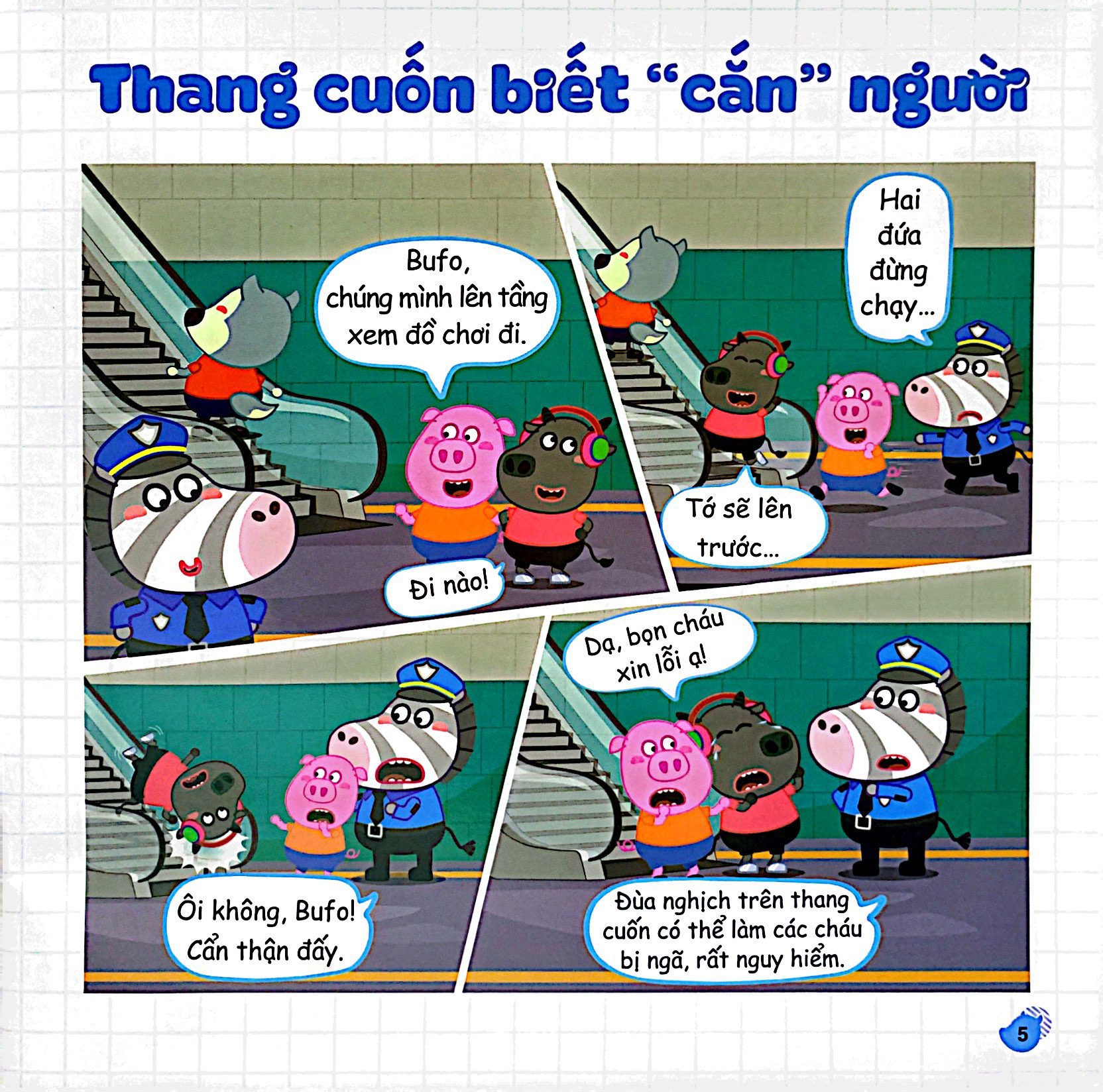 kỹ năng sống - wolfoo học cách tự thoát hiểm