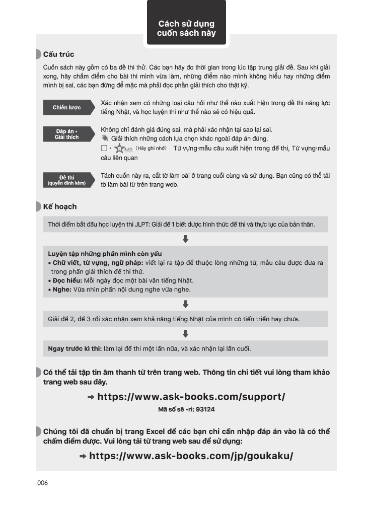 kỳ thi năng lực nhật ngữ n5 - bộ đề luyện thi (3 bộ đề)