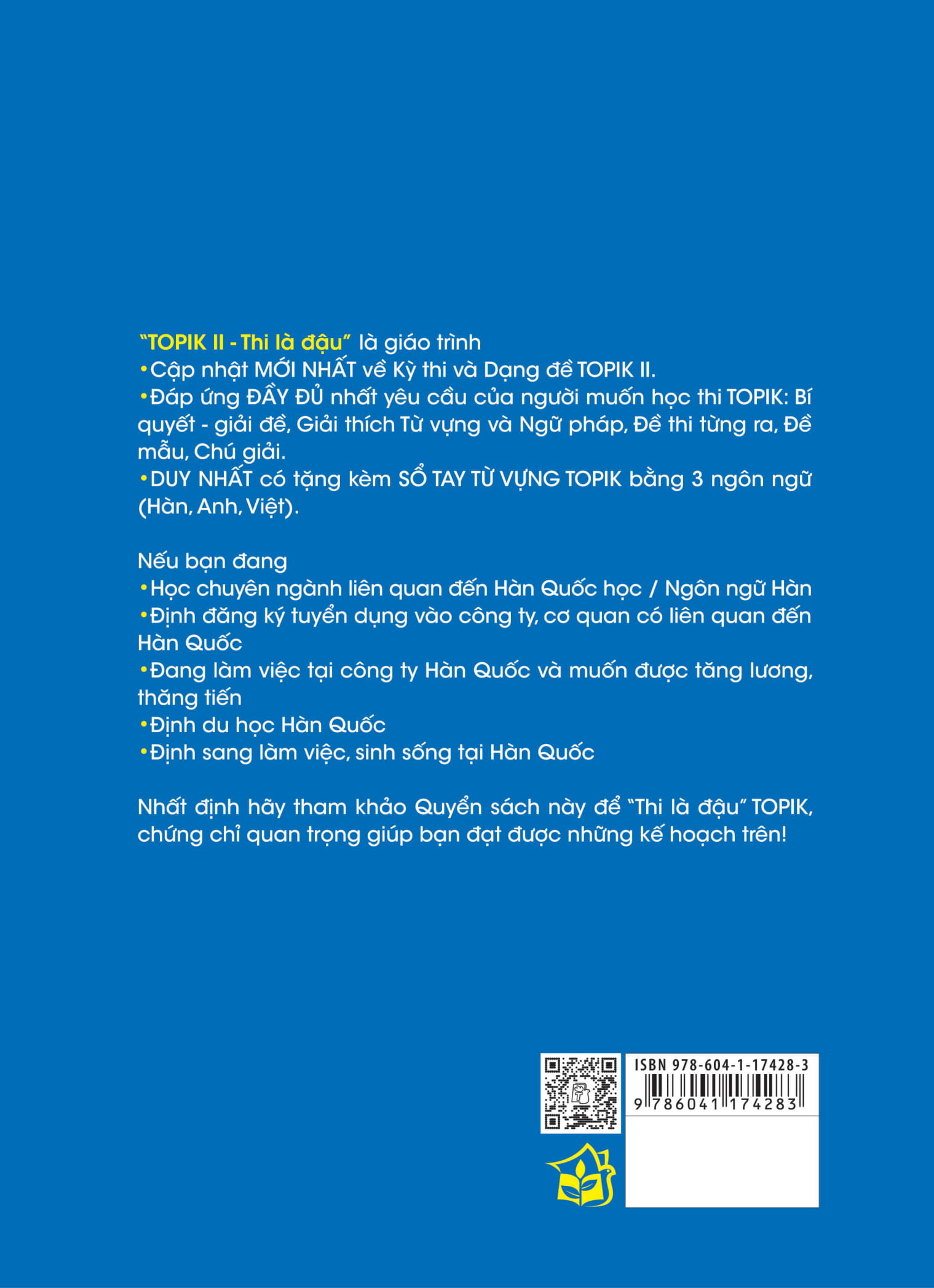 kỳ thi năng lực tiếng hàn topik ii - thi là đậu