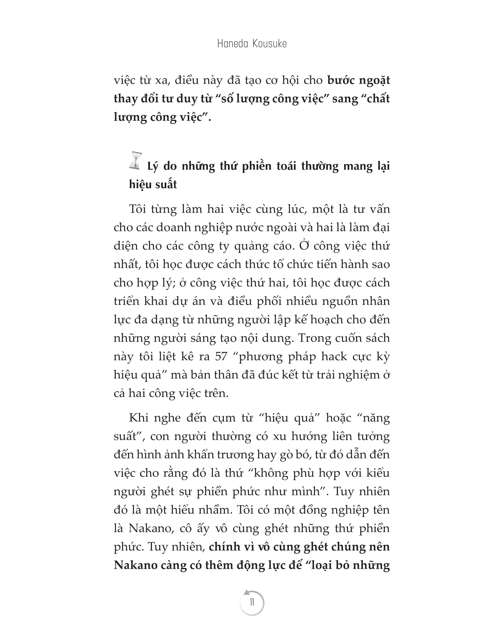 kỹ thuật hack thời gian, kỹ năng hack hiệu suất