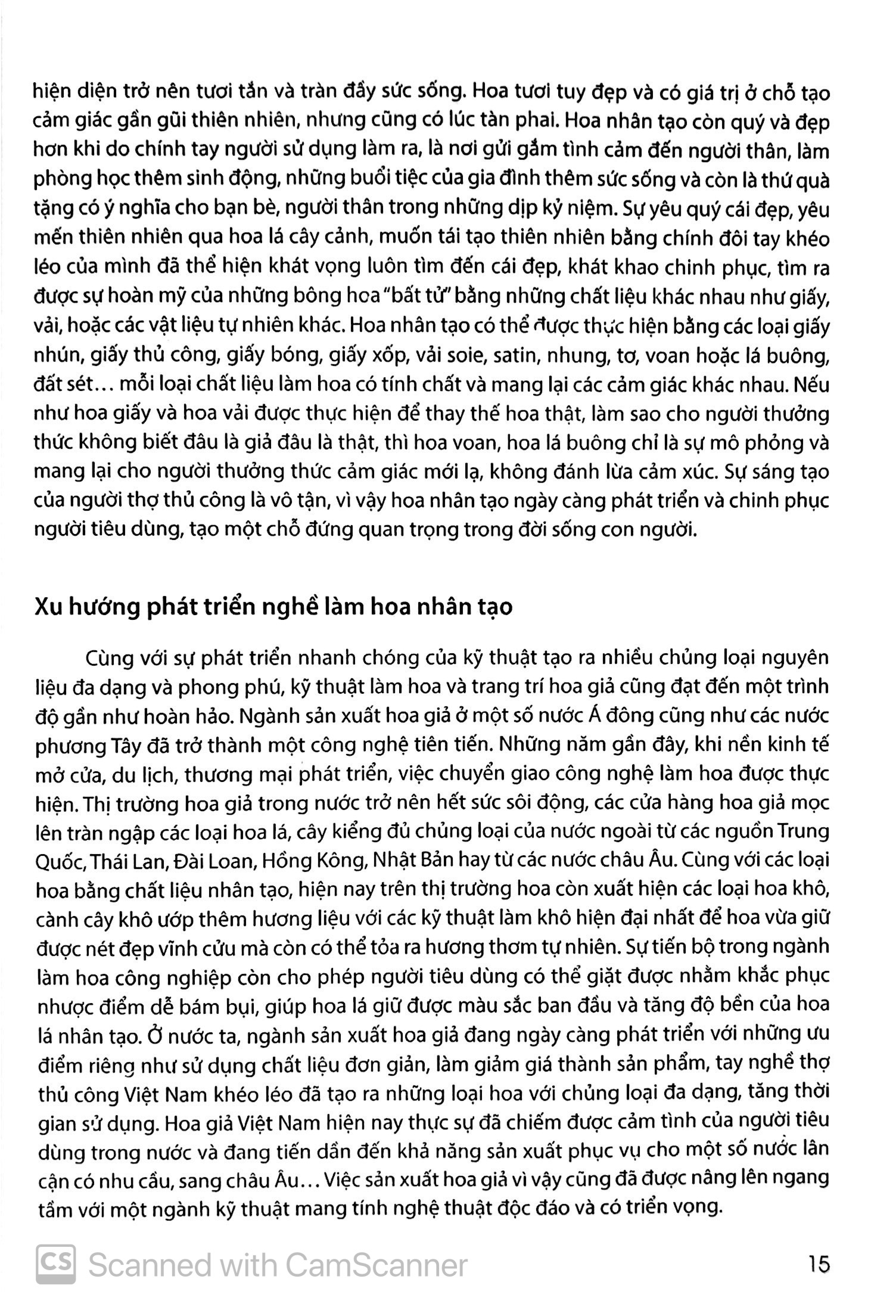 kỹ thuật làm hoa giấy, hoa vải, hoa voan và hoa lá buông