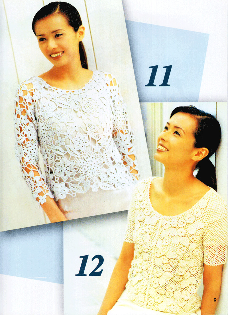 kỹ thuật móc len sợi - thời trang hè thu