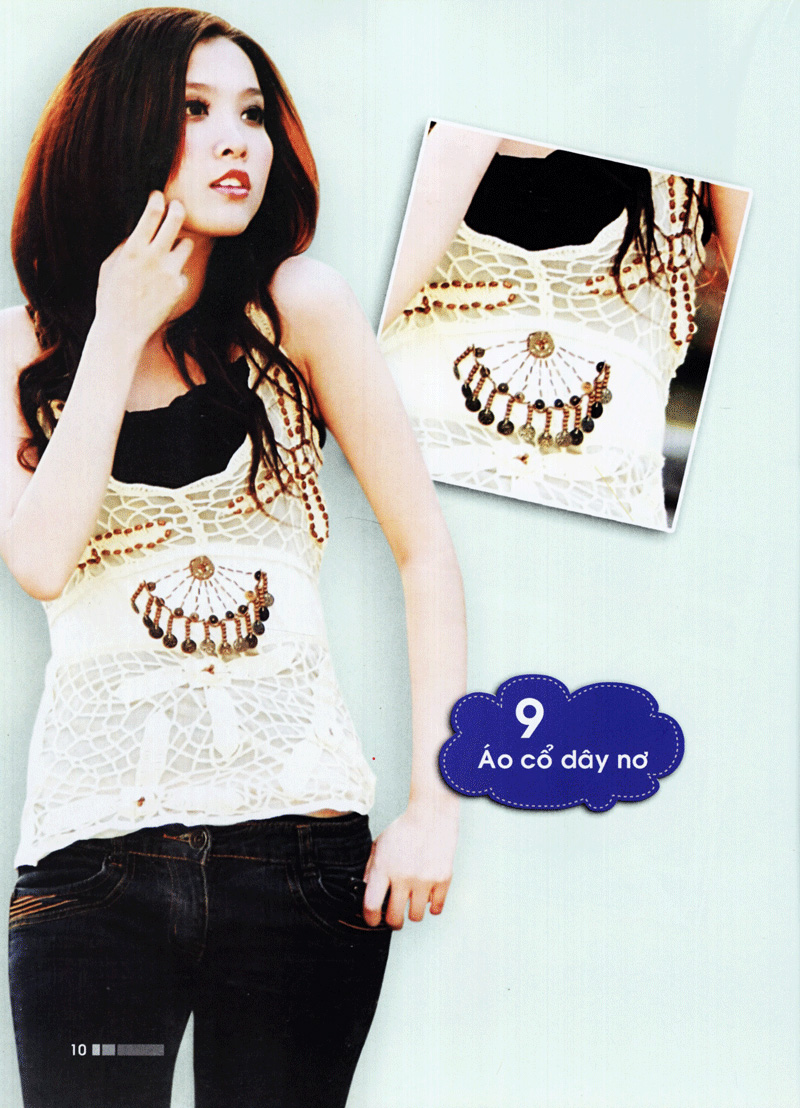 kỹ thuật móc len sợi - thời trang mùa xuân