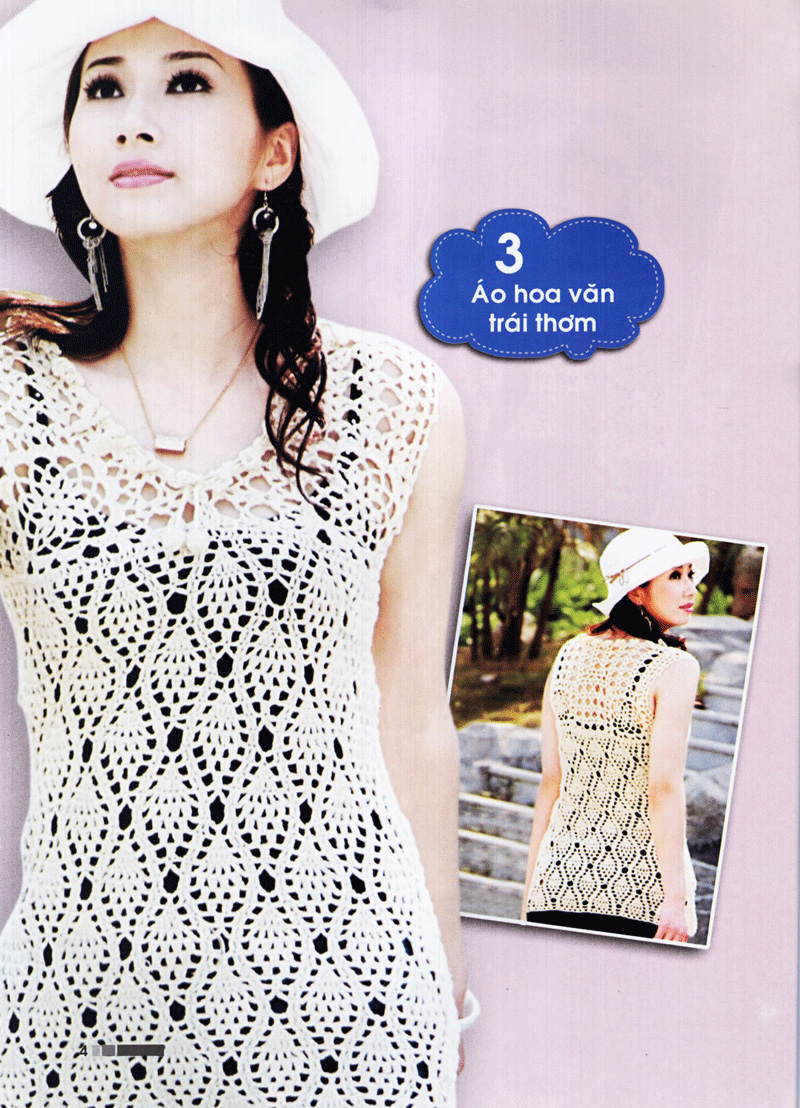 kỹ thuật móc len sợi - thời trang mùa xuân