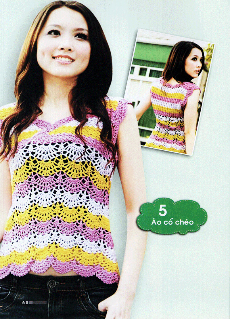 kỹ thuật móc len sợi - thời trang mùa xuân