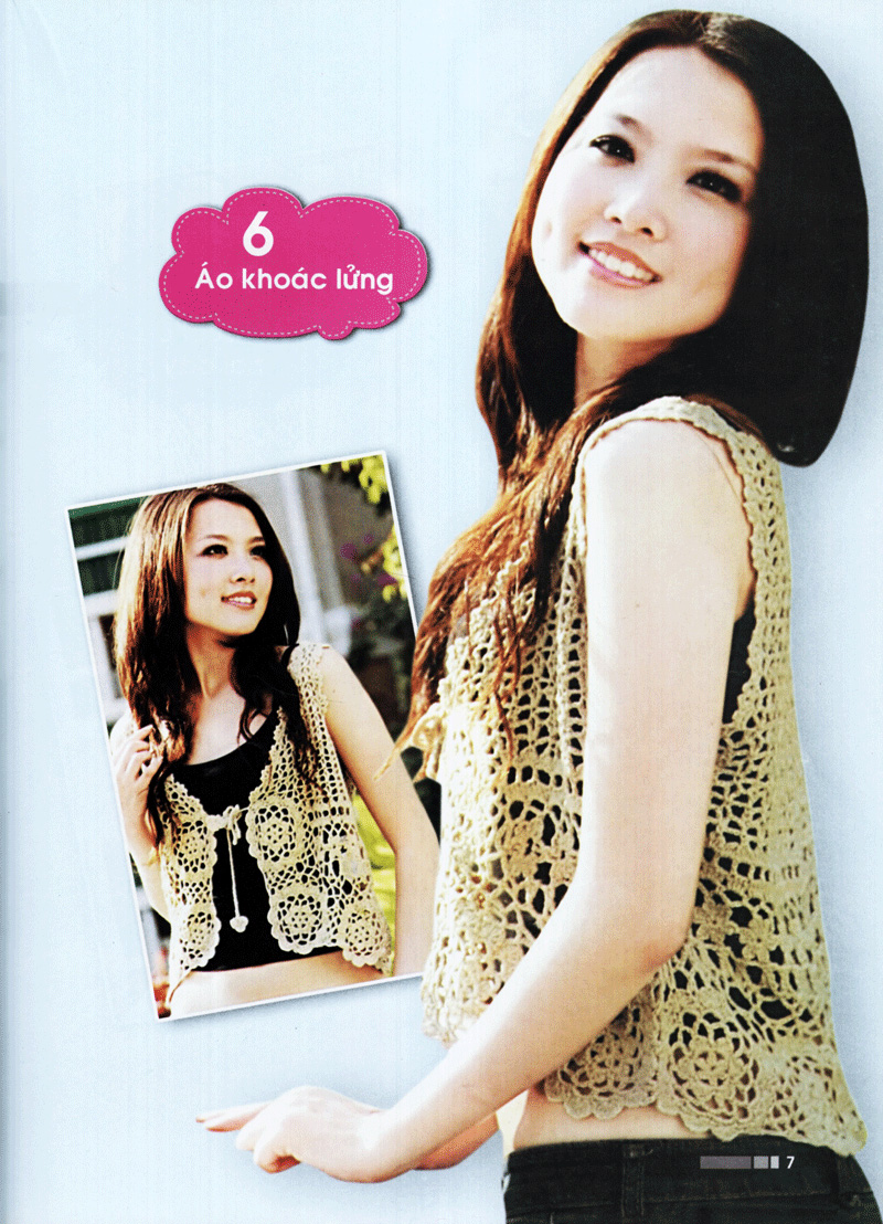 kỹ thuật móc len sợi - thời trang mùa xuân