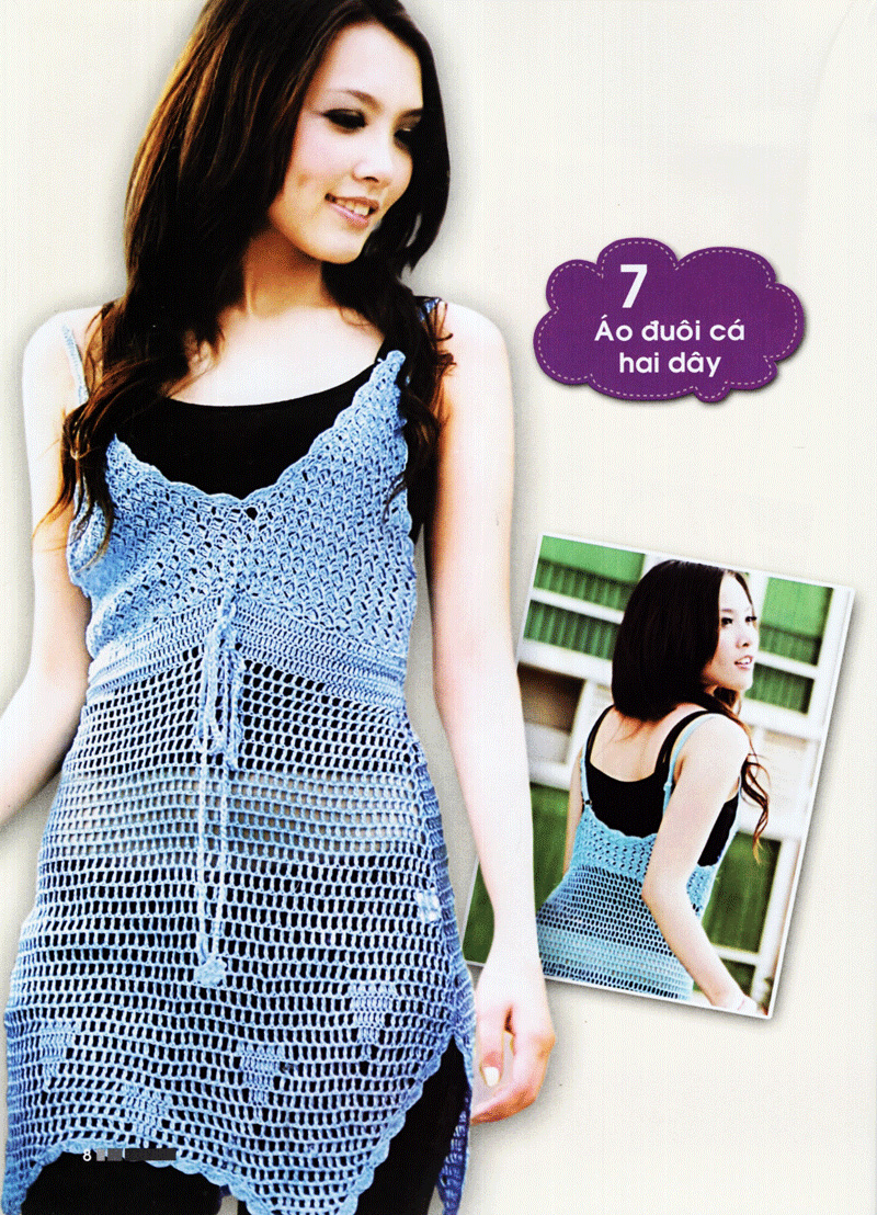 kỹ thuật móc len sợi - thời trang mùa xuân