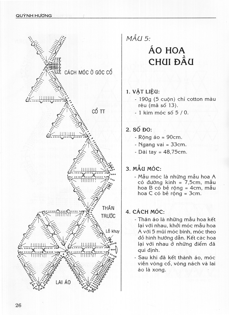 kỹ thuật móc len sợi - thời trang xuân hè