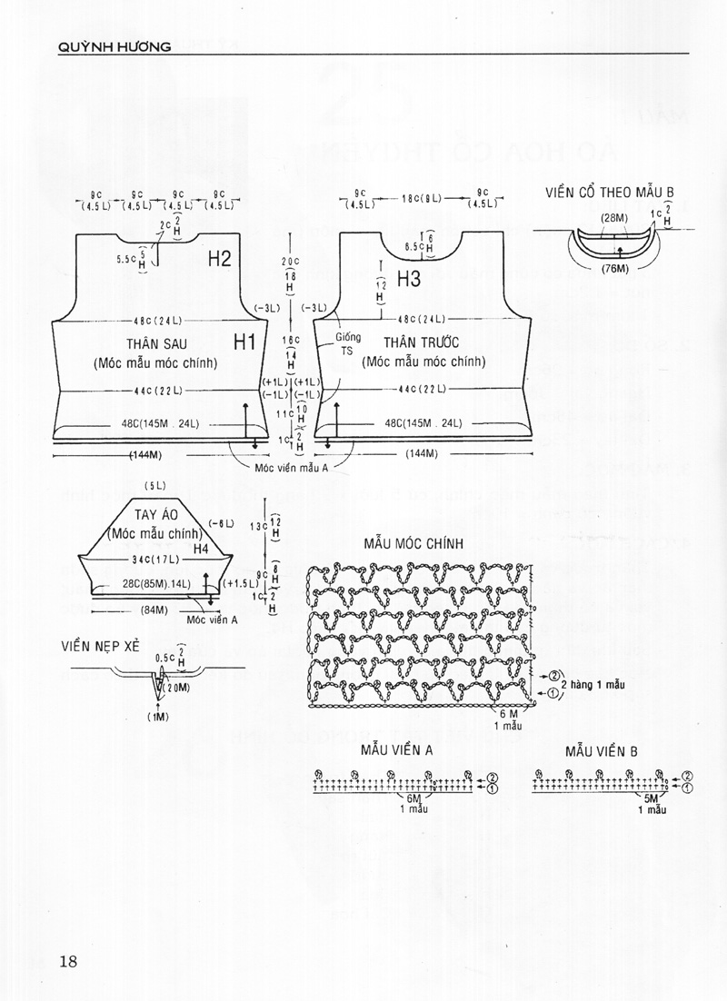 kỹ thuật móc len sợi - thời trang xuân hè