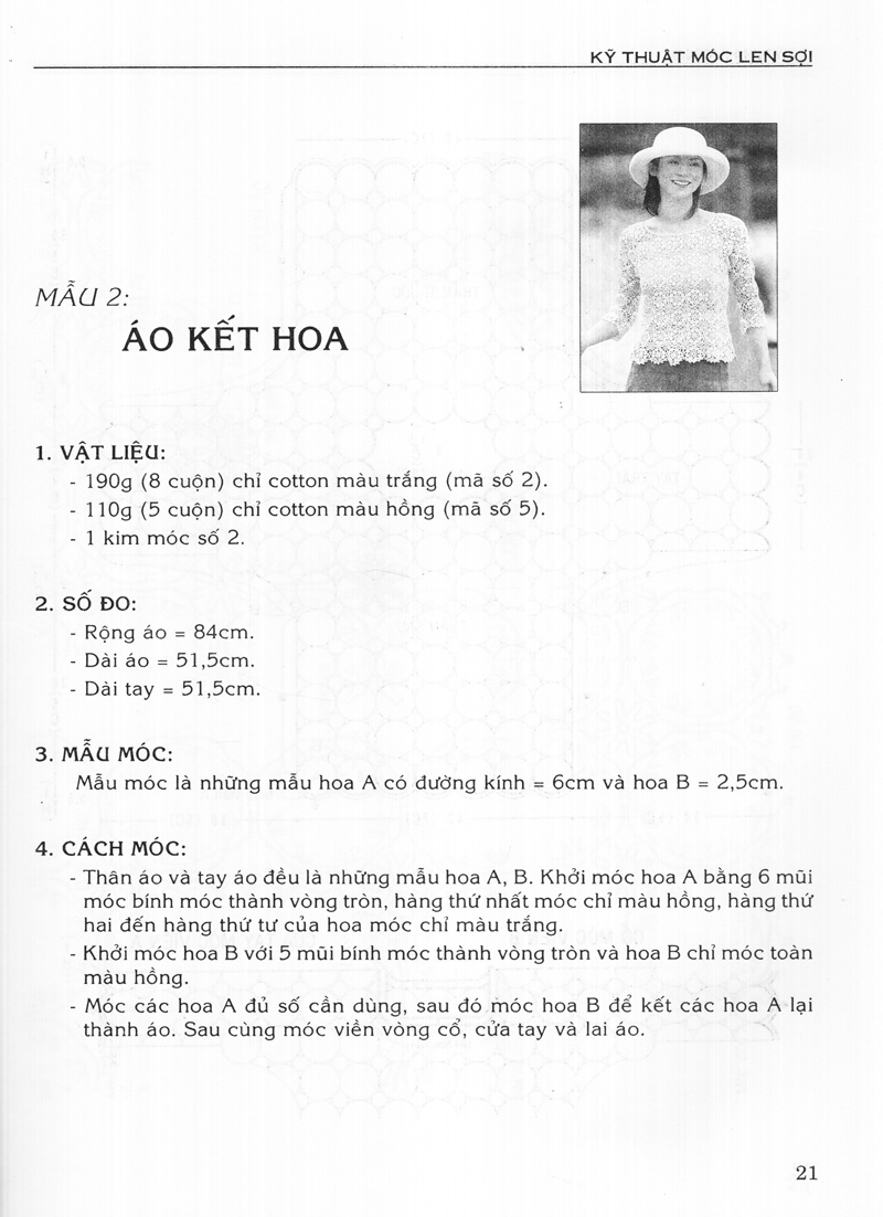 kỹ thuật móc len sợi - thời trang xuân hè