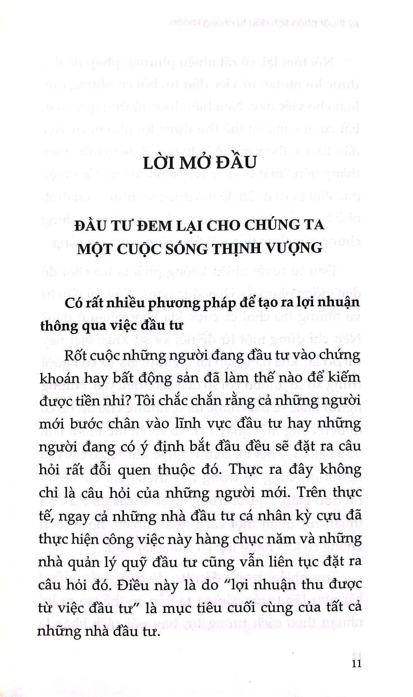 kỹ thuật phân tích đầu tư chứng khoán
