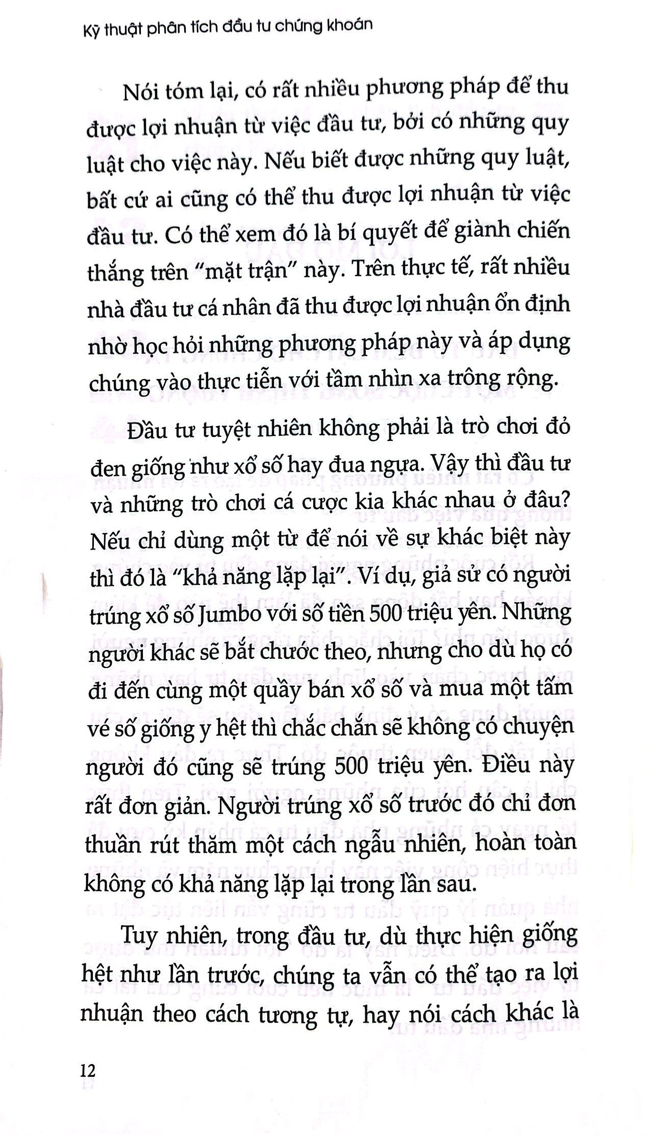 kỹ thuật phân tích đầu tư chứng khoán