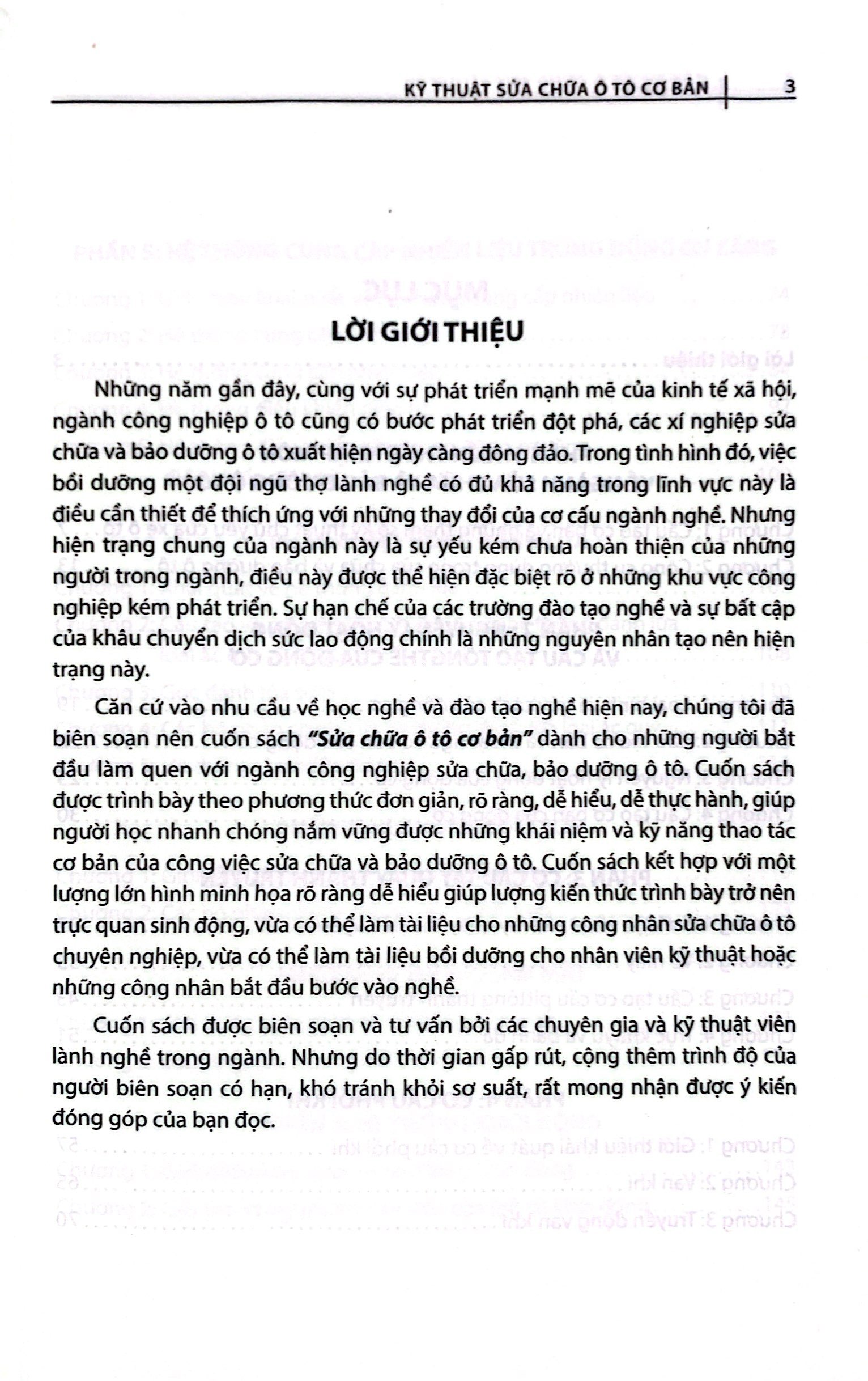 kỹ thuật sửa chữa ô tô cơ bản (tái bản 2023)