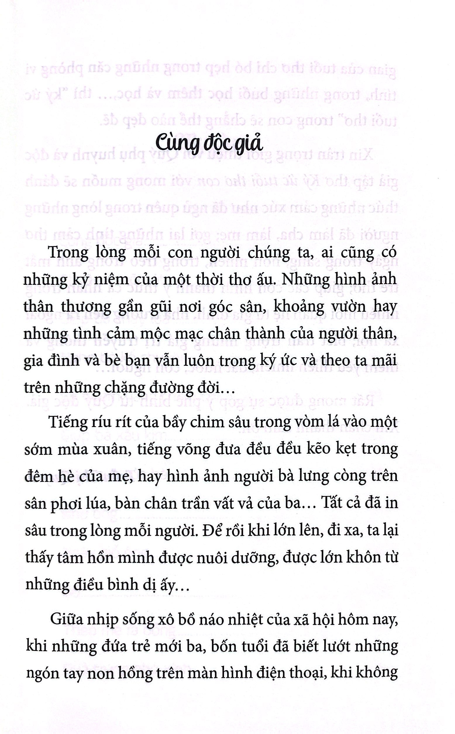 ký ức tuổi thơ con