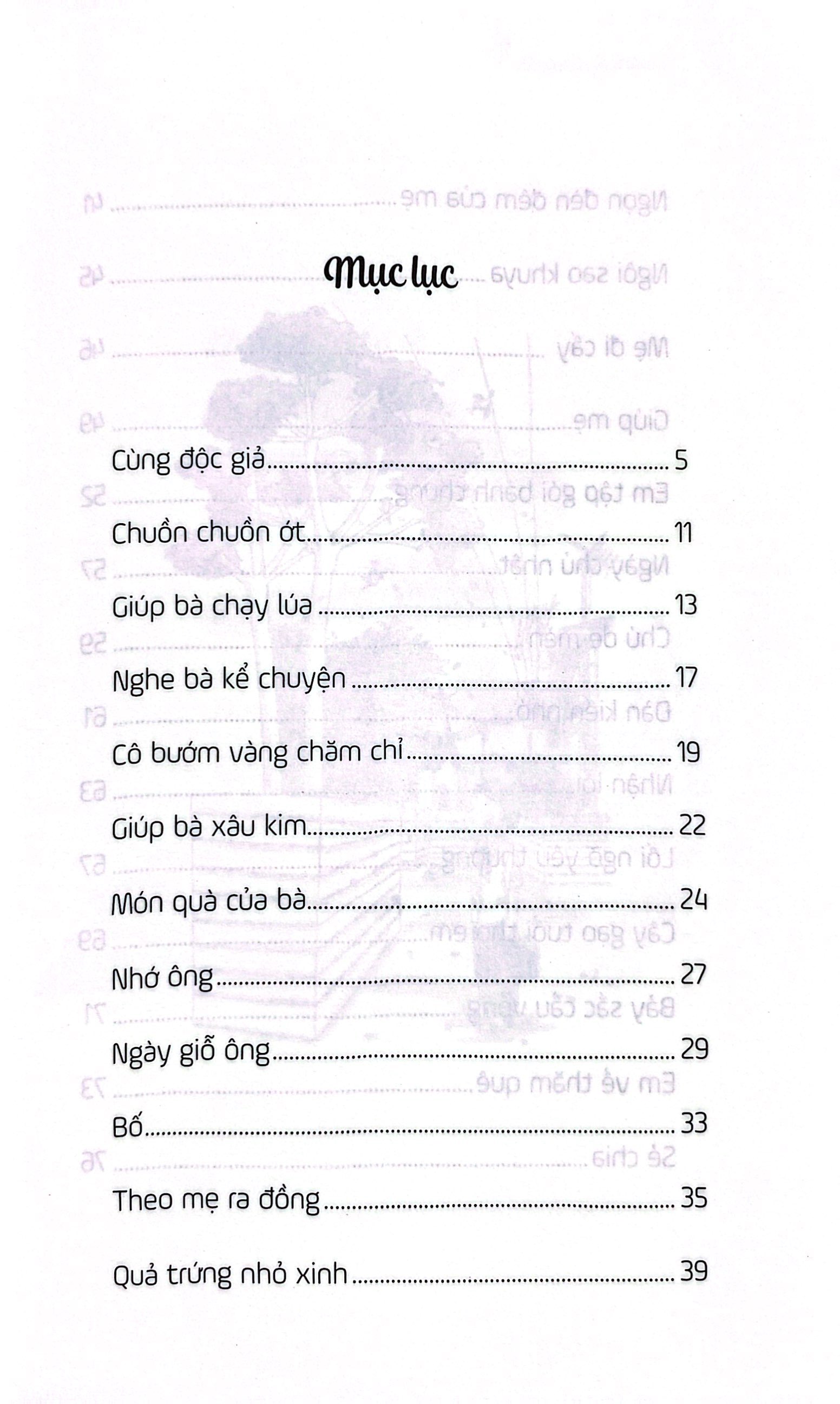 ký ức tuổi thơ con