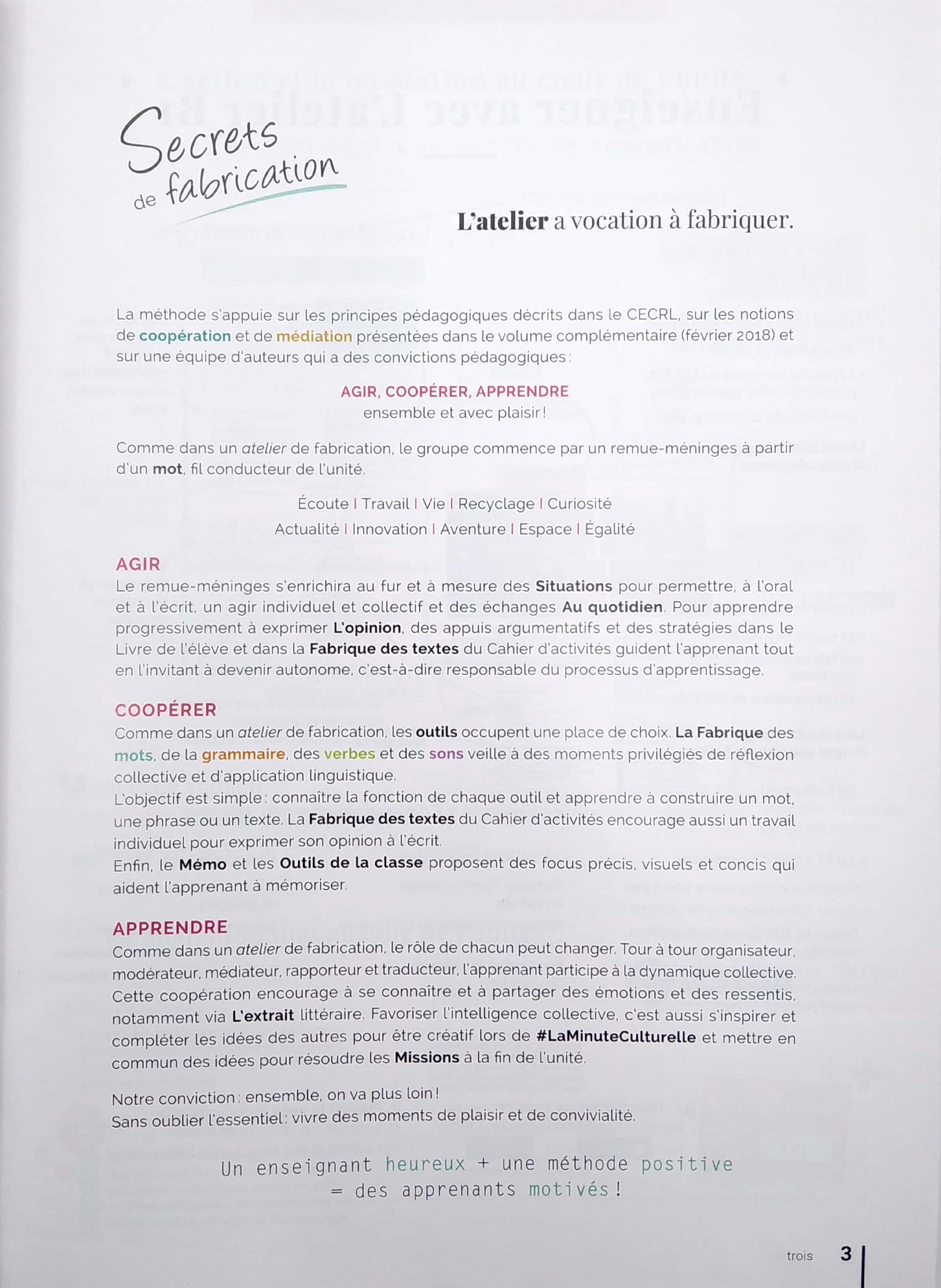 l'atelier niv .b1 (éd.2020) - livre + dvdrom