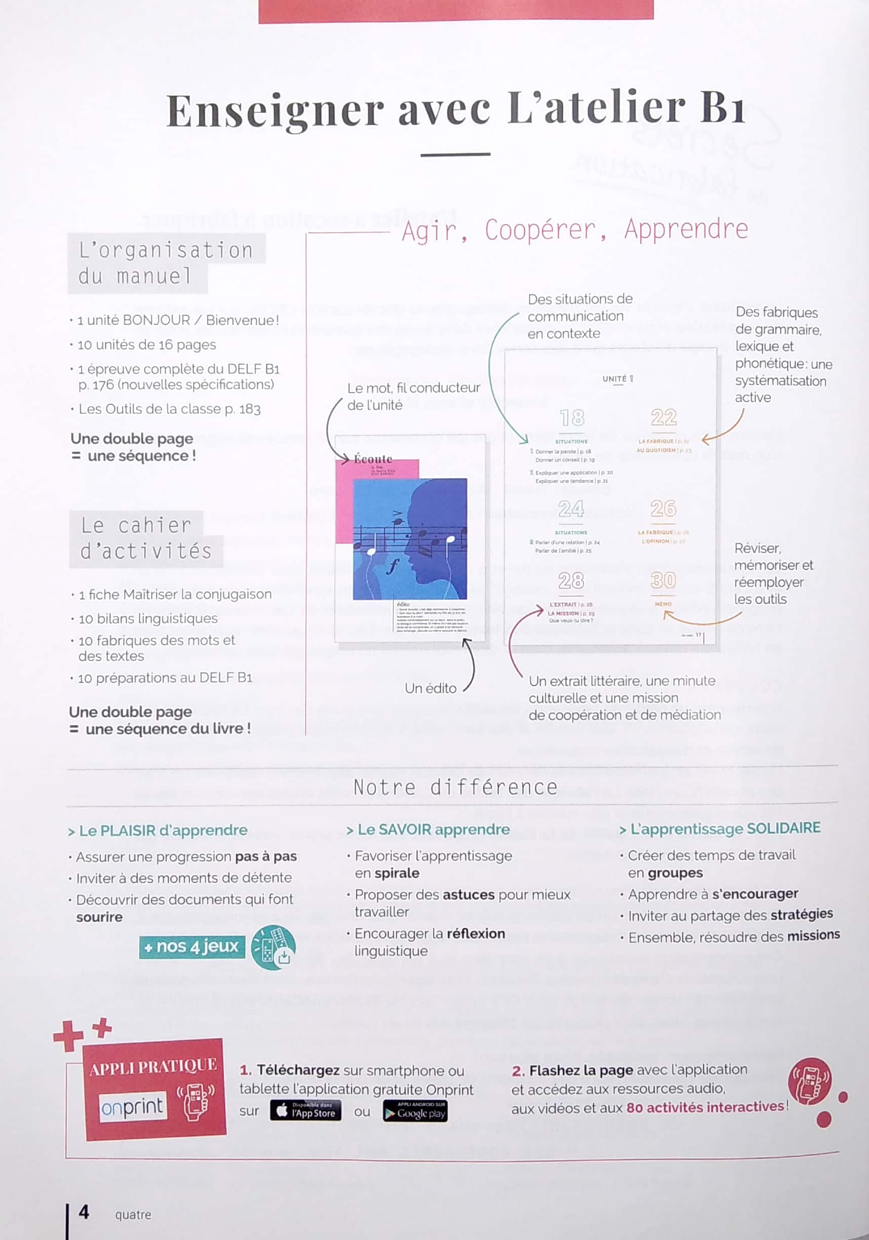 l'atelier niv .b1 (éd.2020) - livre + dvdrom