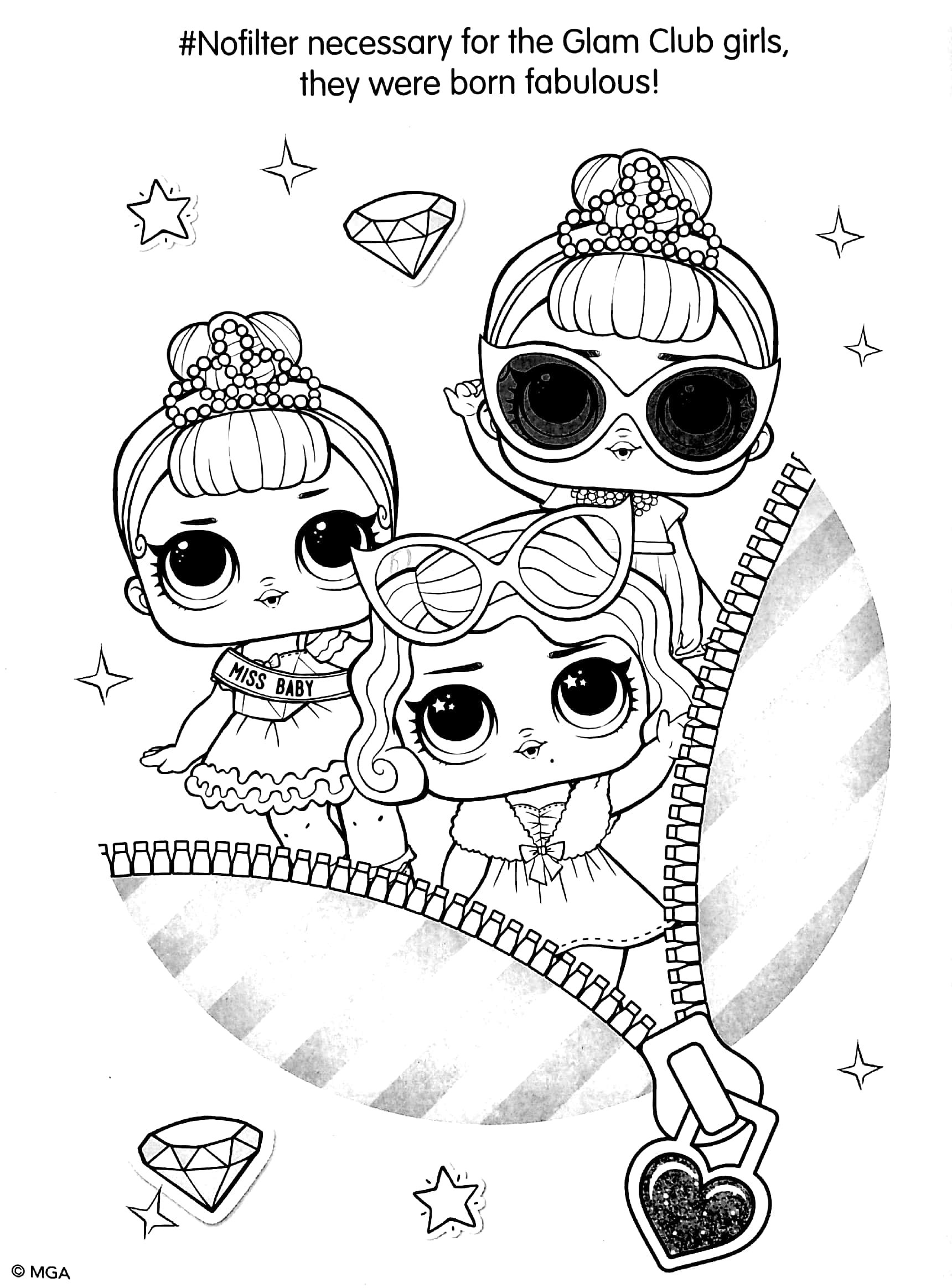 l.o.l surprise! cute rebels deluxe colouring book