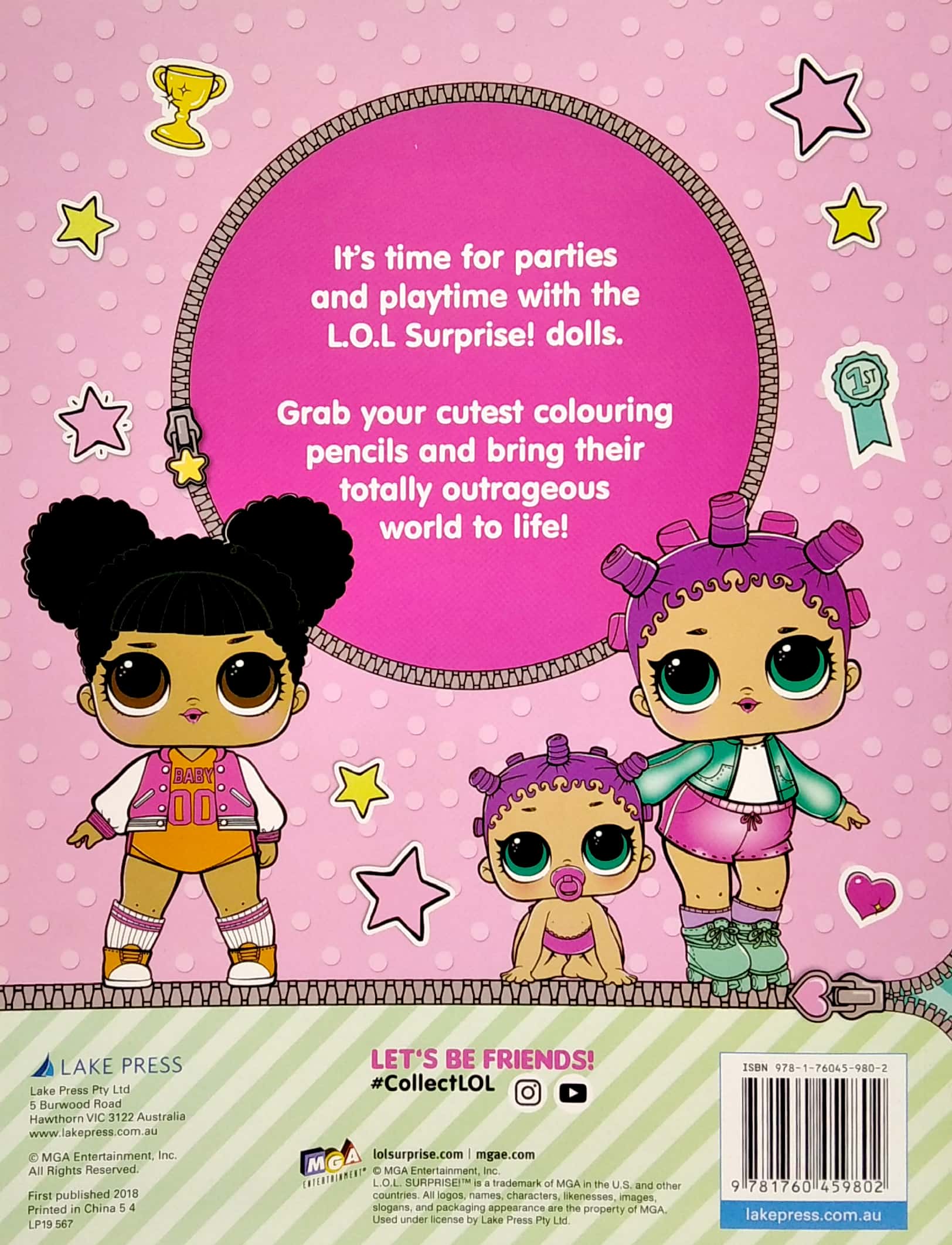 l.o.l surprise! cute rebels deluxe colouring book
