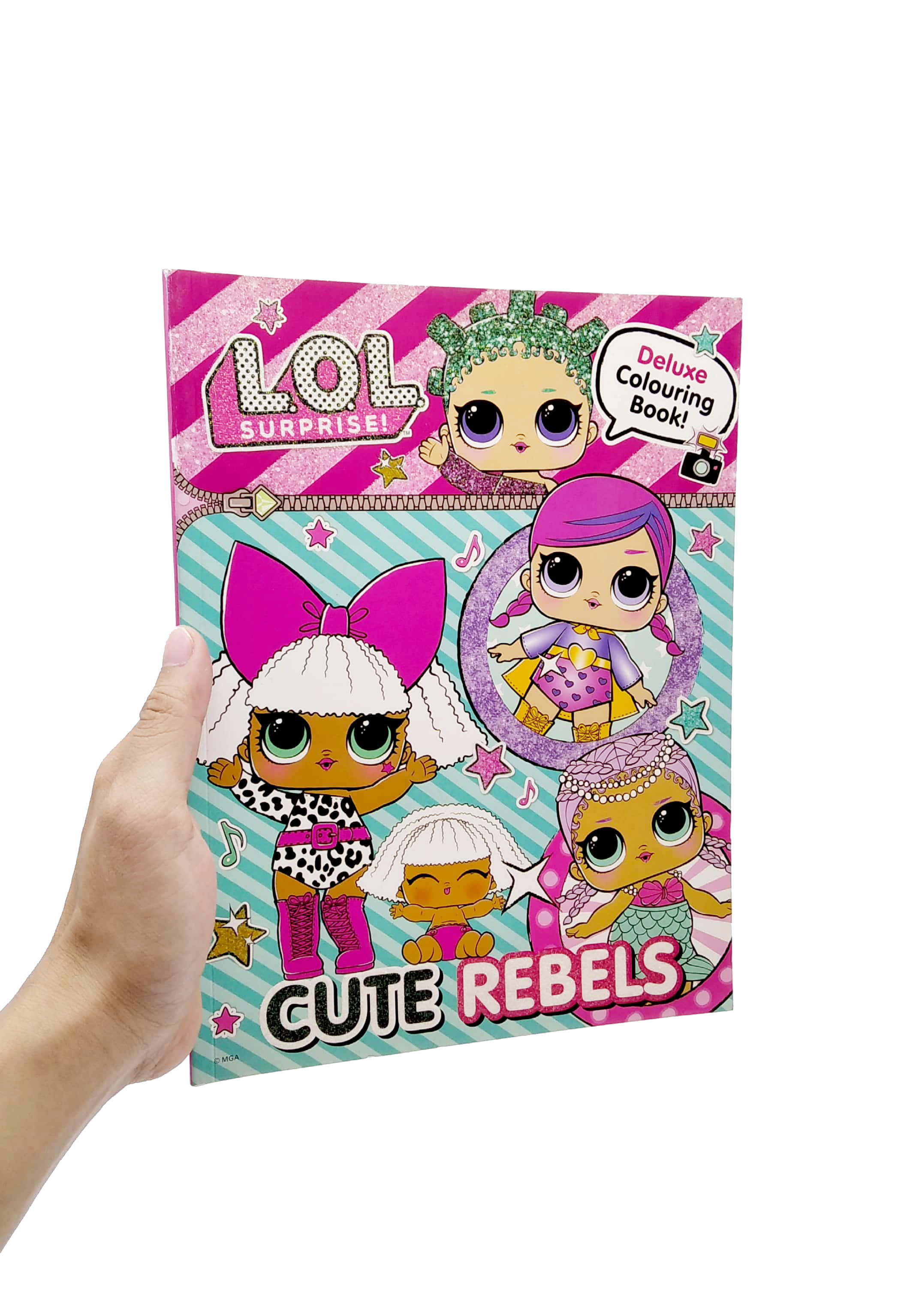 l.o.l surprise! cute rebels deluxe colouring book