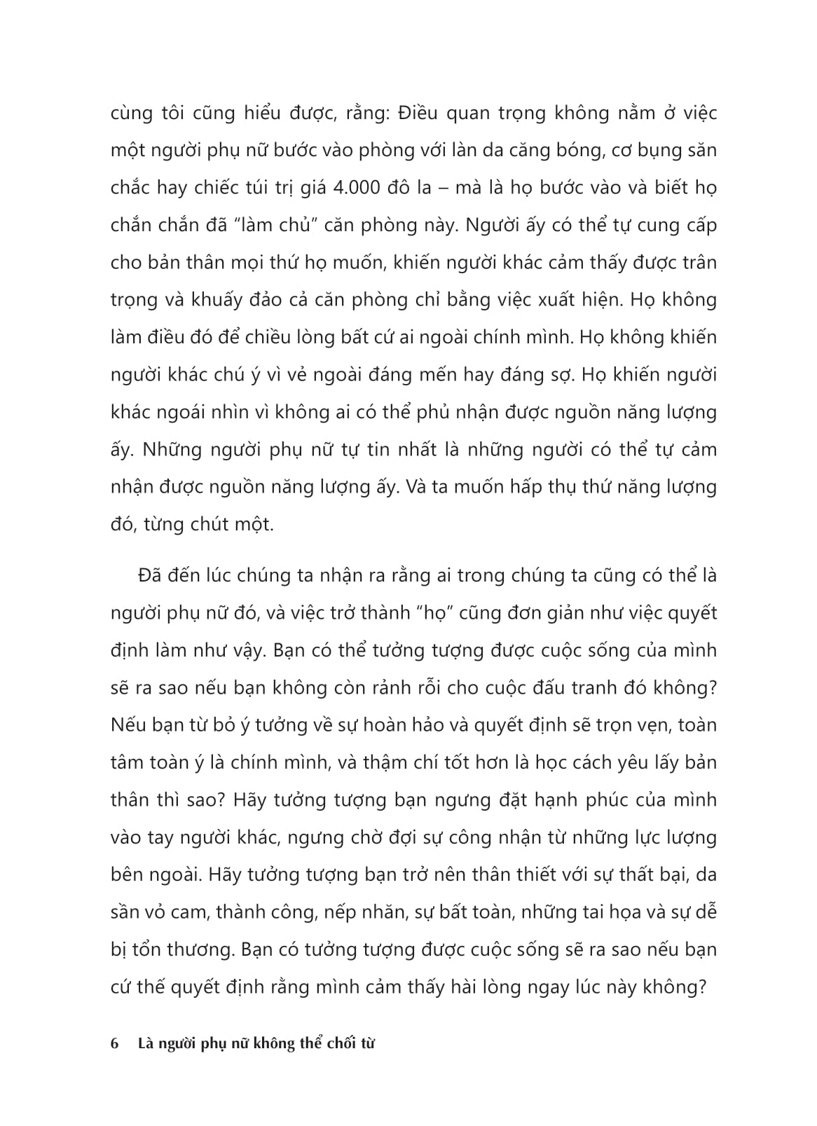 là người phụ nữ không thể chối từ - 8 bí quyết xây dựng nội lực và sự tự tin bền vững