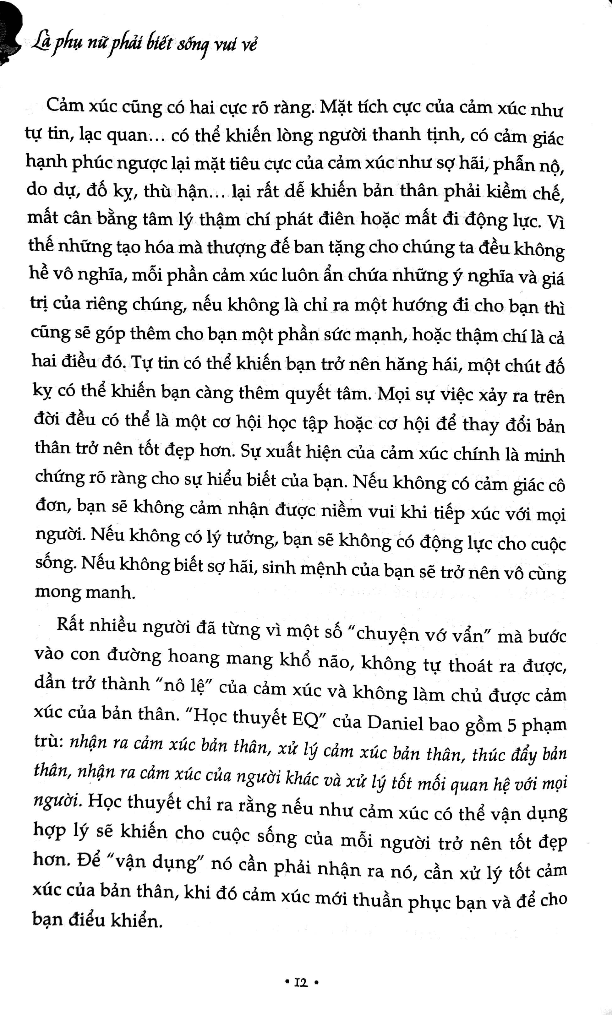 là phụ nữ phải biết sống vui vẻ