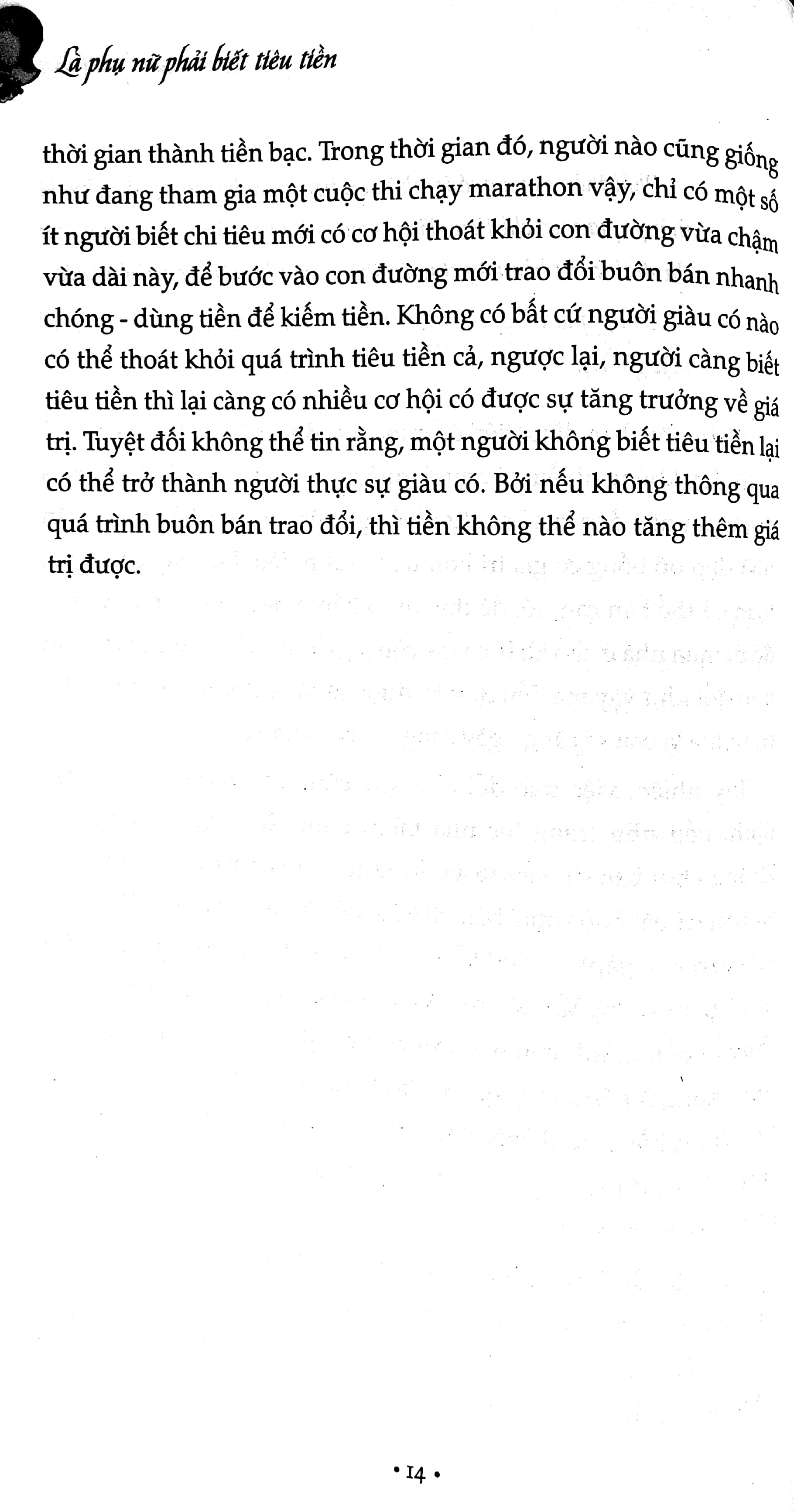 là phụ nữ phải biết tiêu tiền