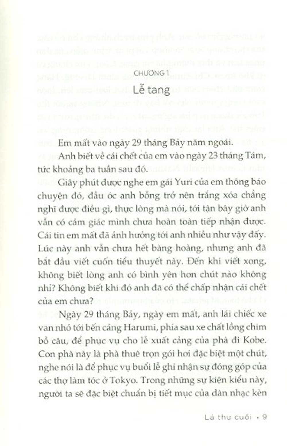 lá thư cuối