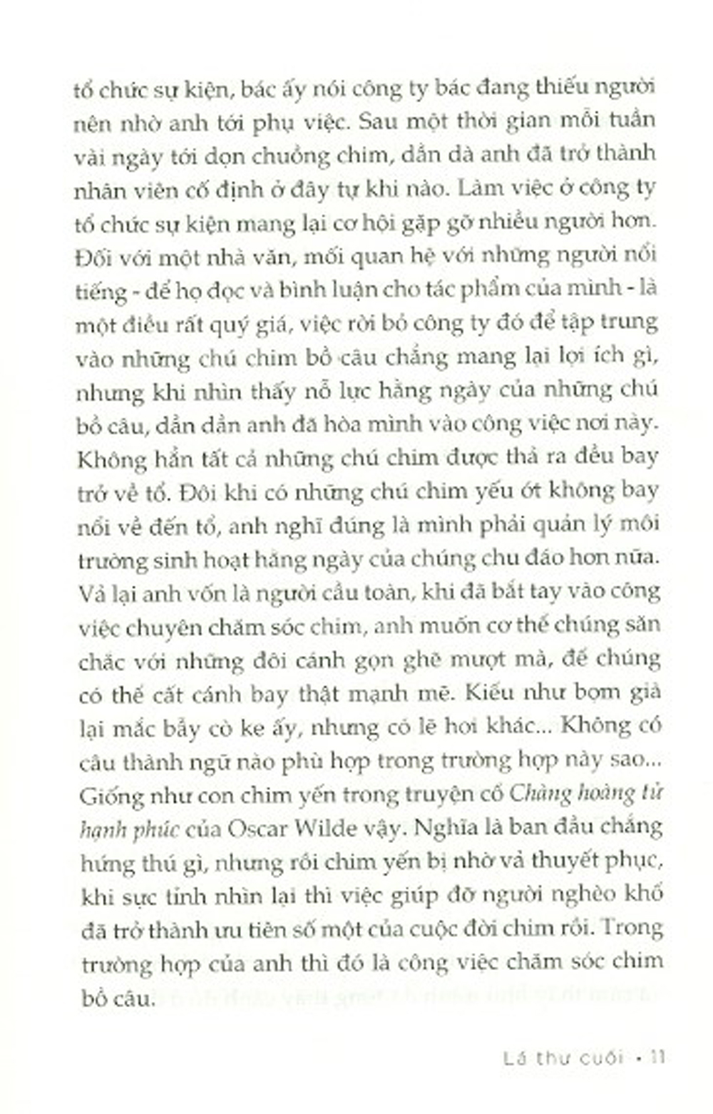 lá thư cuối
