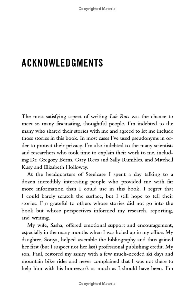 lab rats: tech gurus, junk science, and management fads - my quest to make work less miserable