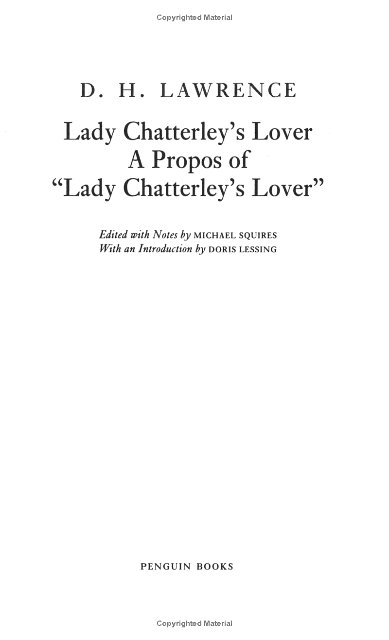 lady chatterley's lover: cambridge lawrence edition (penguin classics)