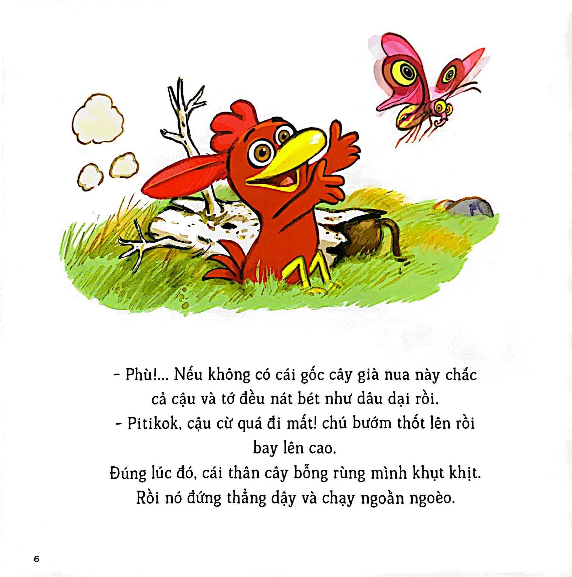 lại chuyện xóm gà - pitikok và bê rừng bé bỏng